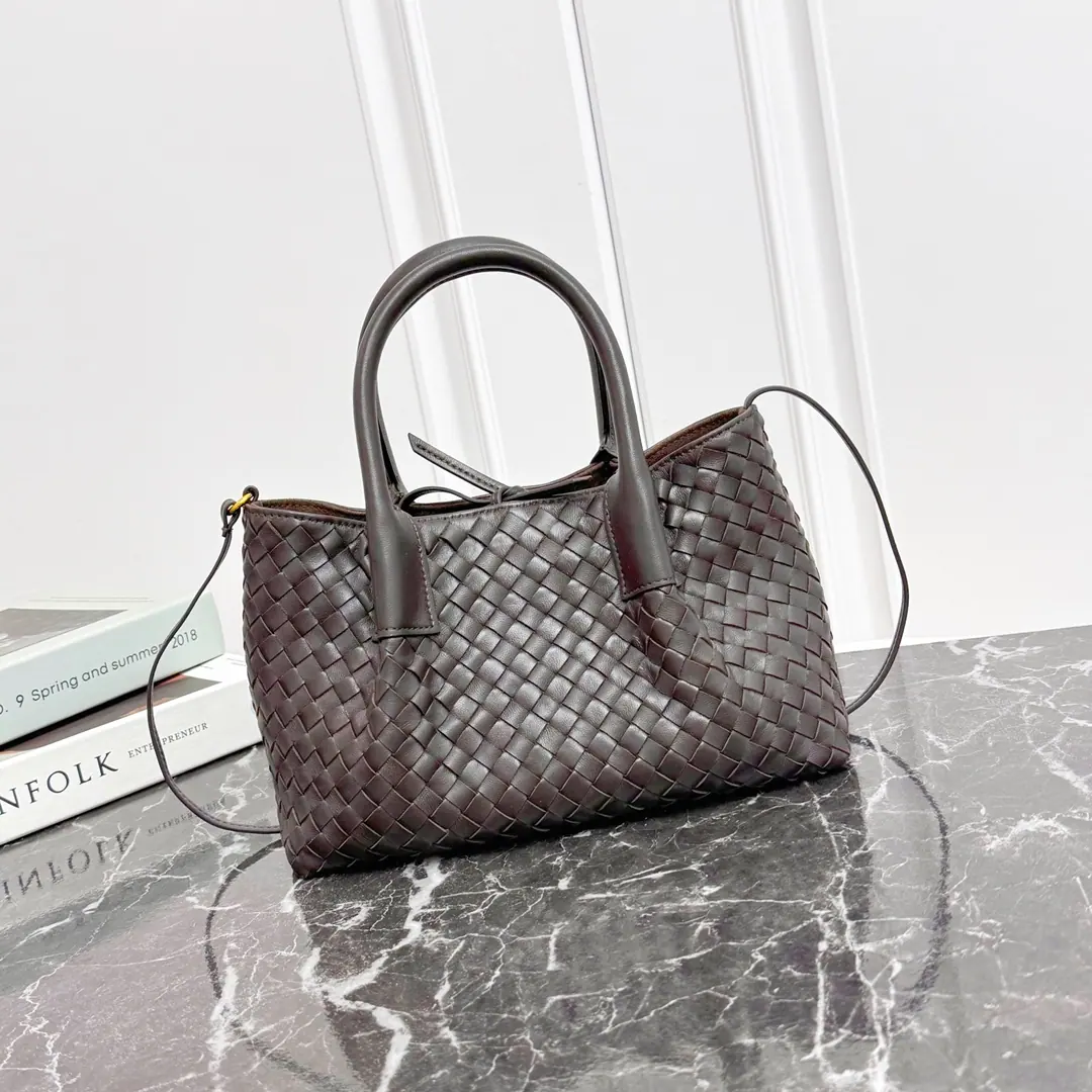 25FW Bottega Veneta 小号 Pinacoteca 深棕色 835881 24*15*12CM