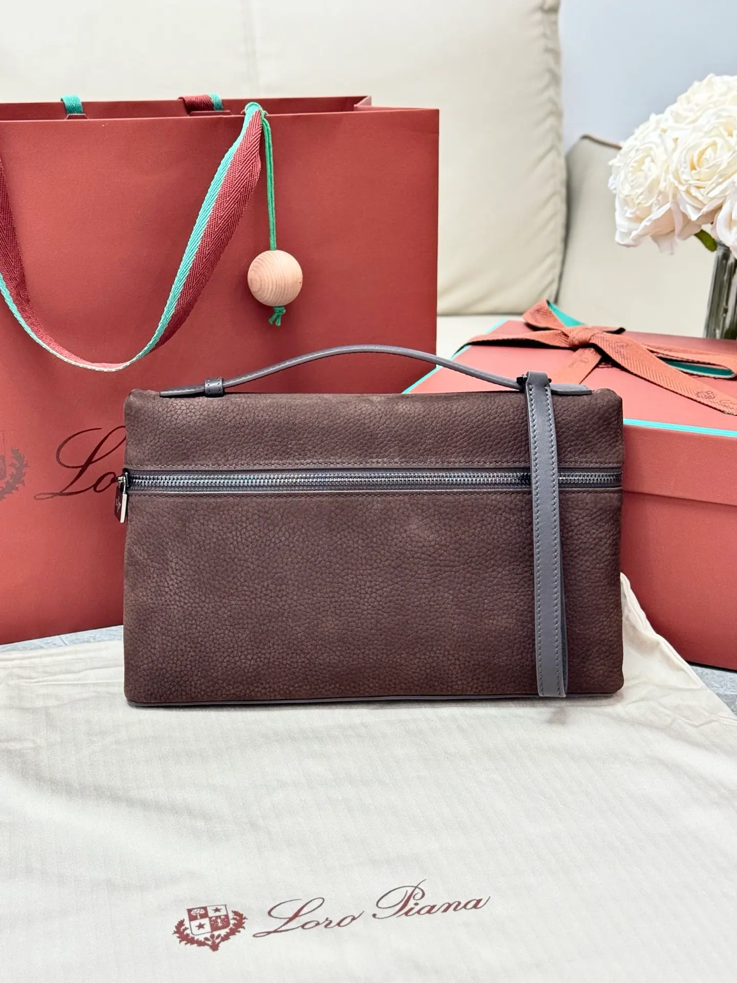 Loro Piana Extra 男士手拿包 29*17*5