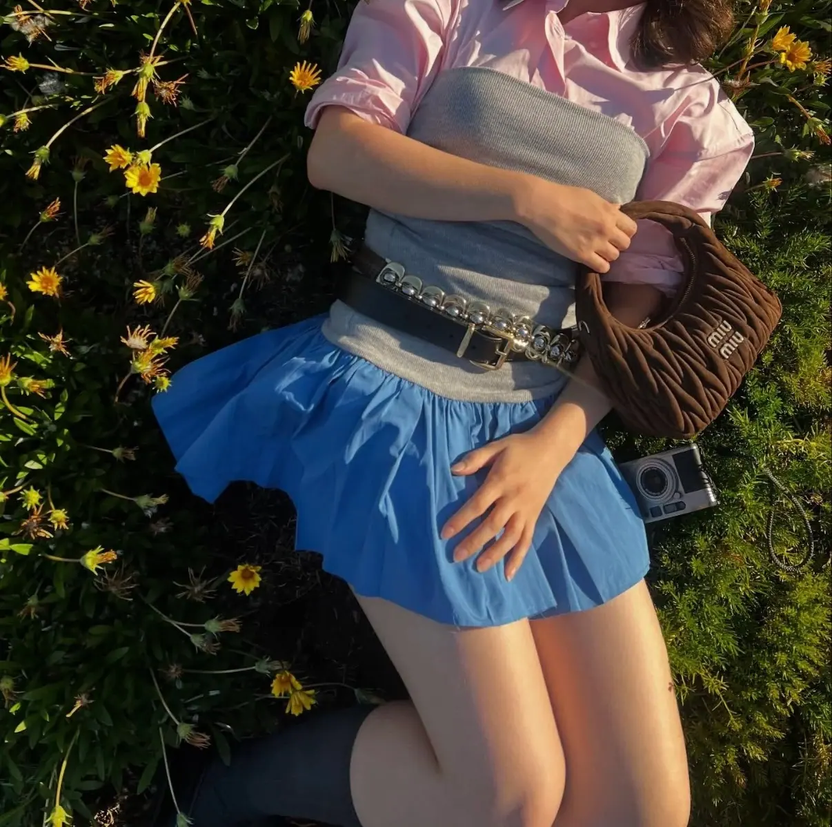 Miu Miu Matelassé Wander Hobo 包 5BC125 20x6cm x17cm