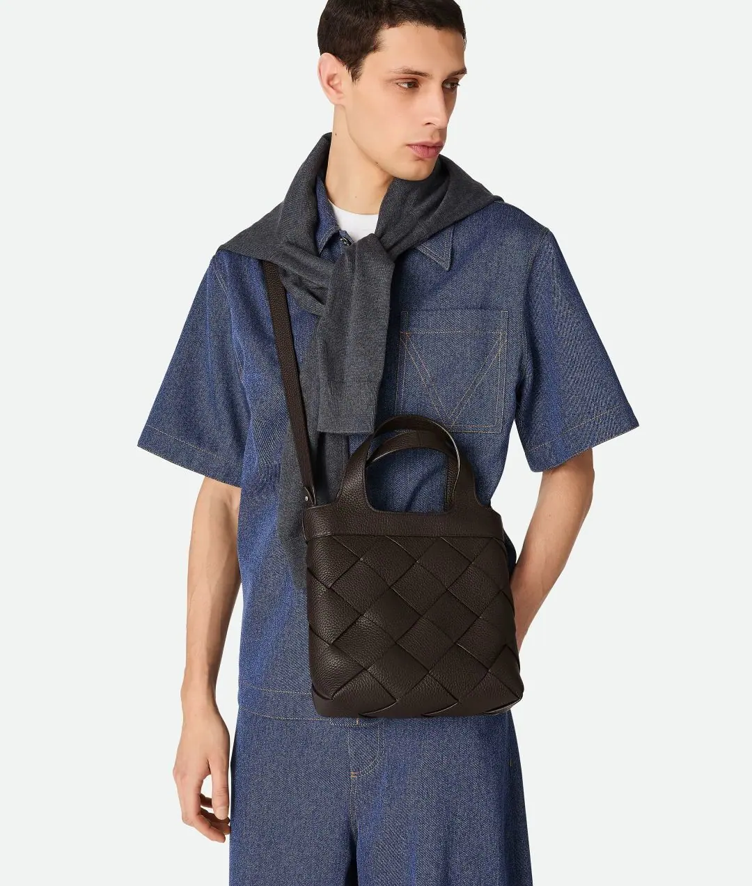 Bottega Veneta 小号 Diago 包 Fondant DIAGO 837364 22*25*7cm