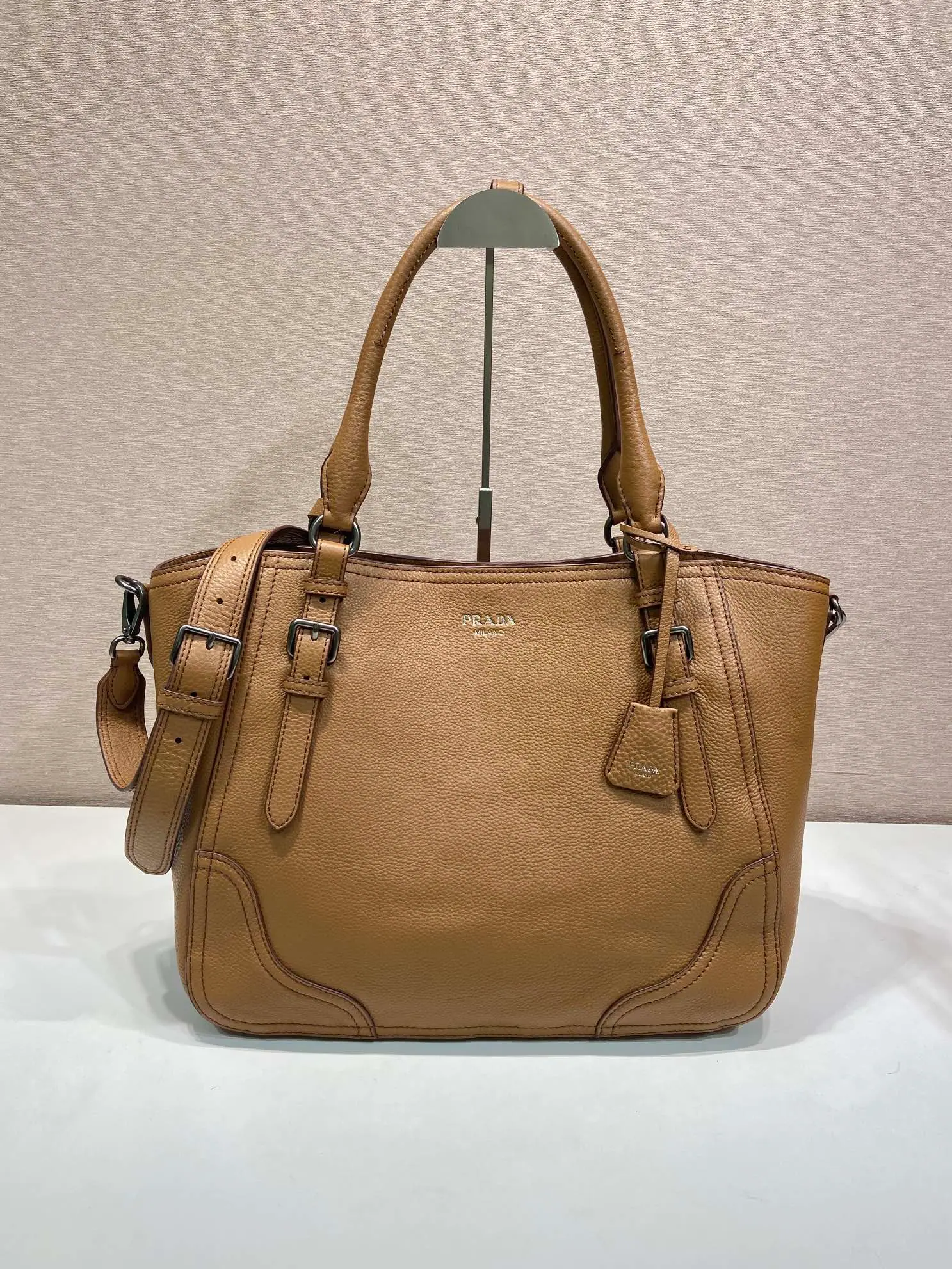 普拉达 Prada 大号皮革托特包 1BG602 38x32x14cm