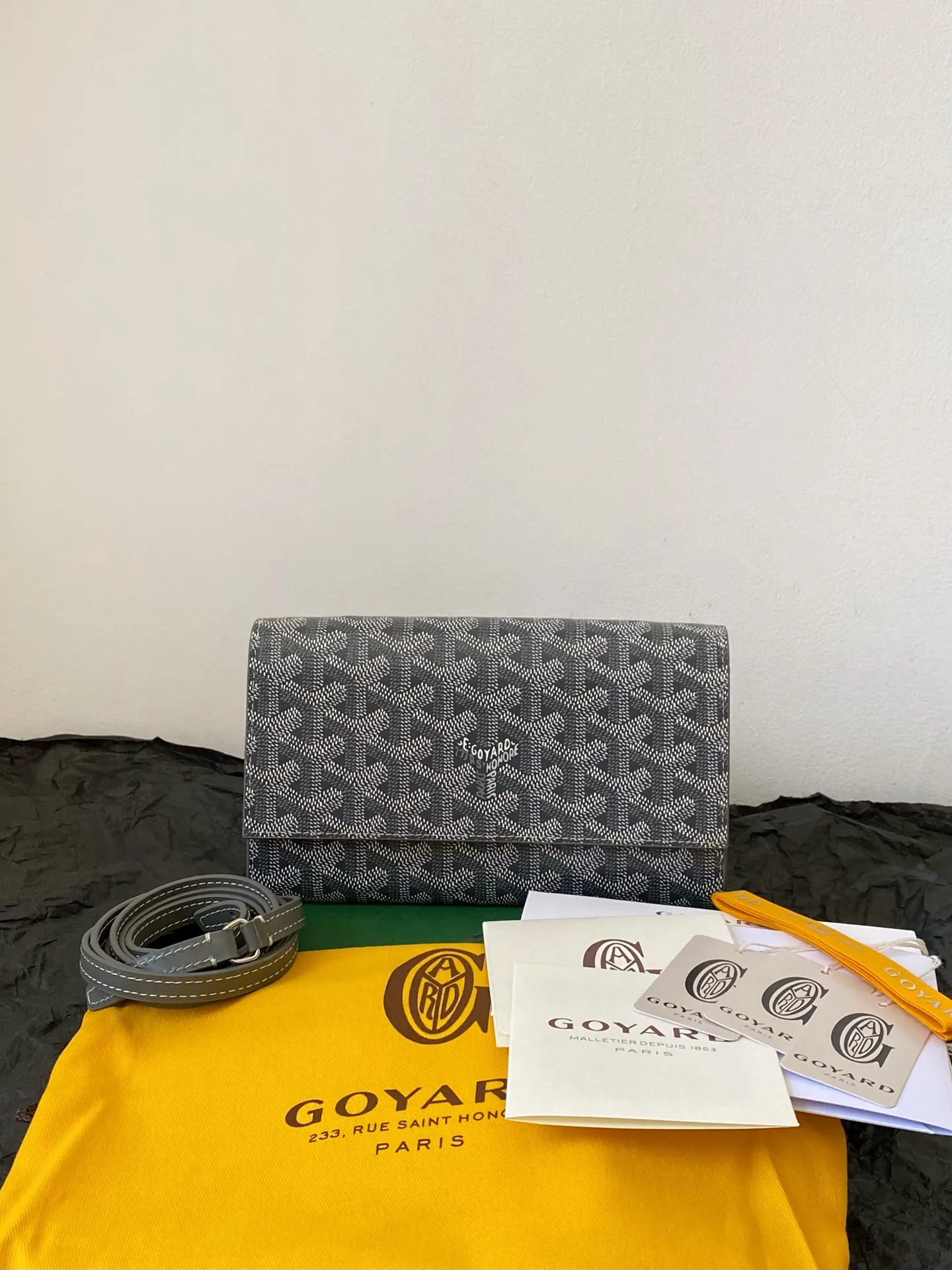 Goyard 25SS Barenne 3 Varennes 翻盖迷你斜挎包 长款钱包 19x3.3x12cm