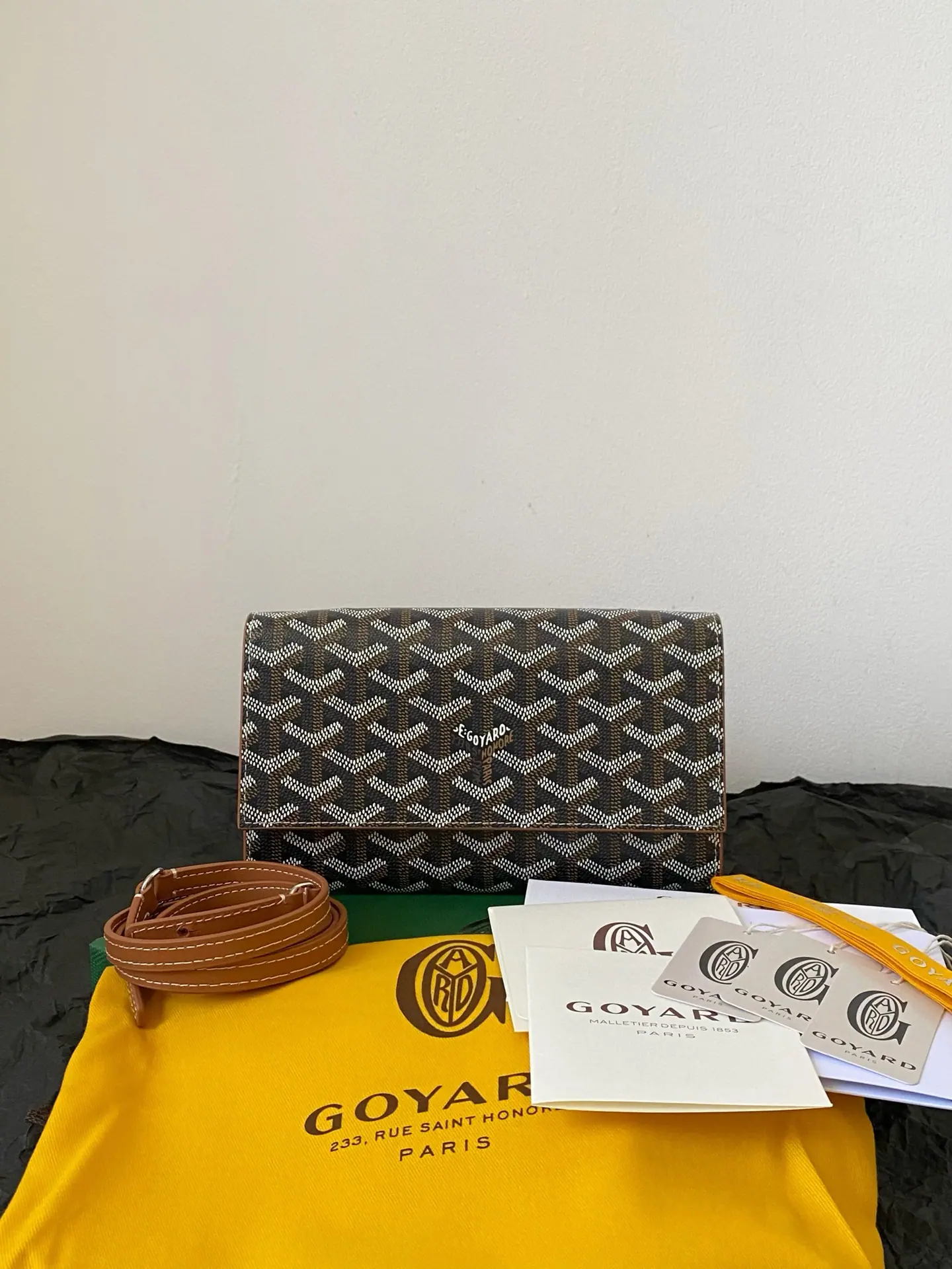 Goyard 25SS 巴伦 3 巴伦翻盖迷你斜挎包 长钱包 19x3.3x12cm
