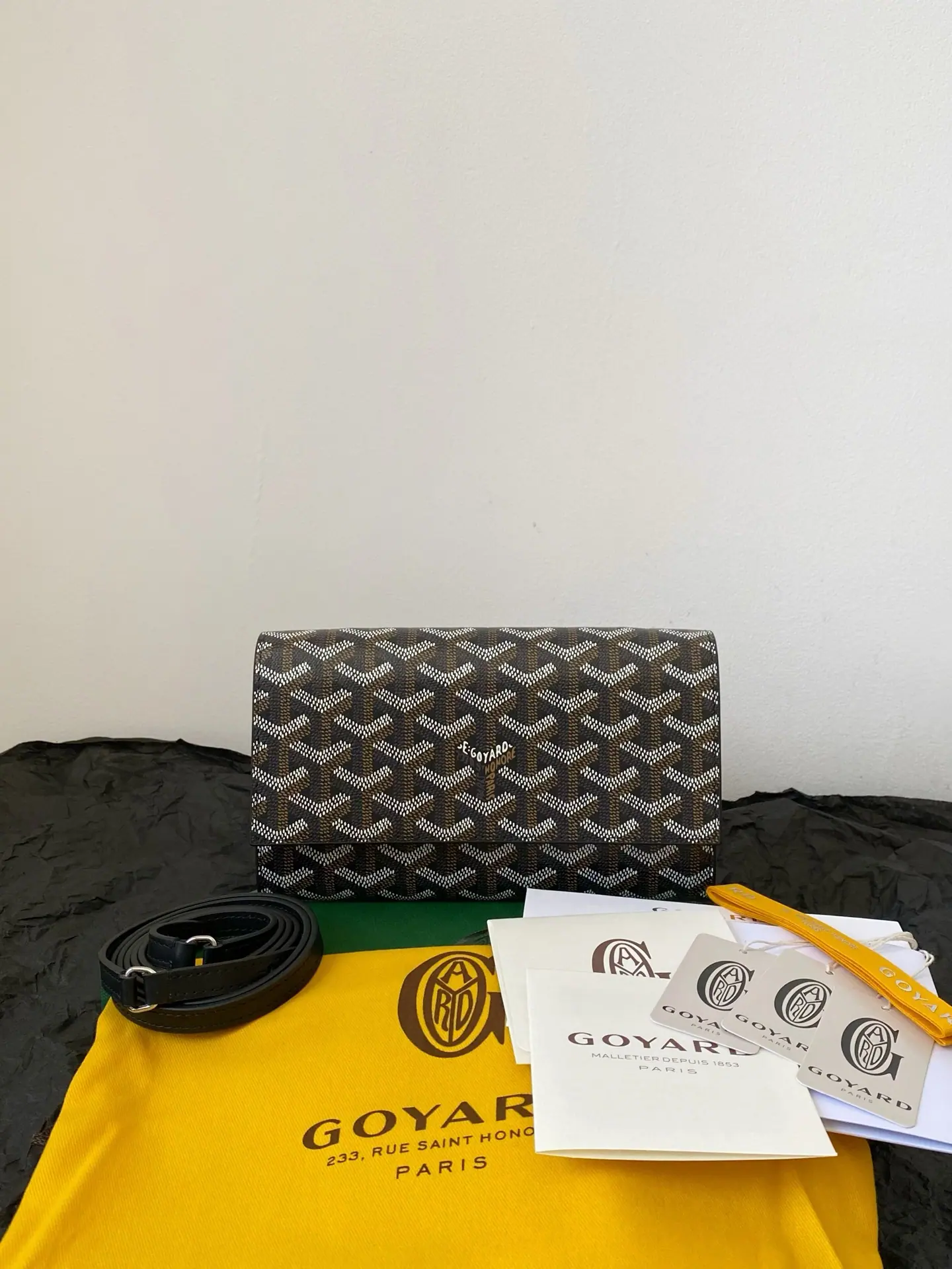 Goyard 25SS Barren 3 Barren 翻盖迷你斜挎包长款钱包 19x3.3x12cm