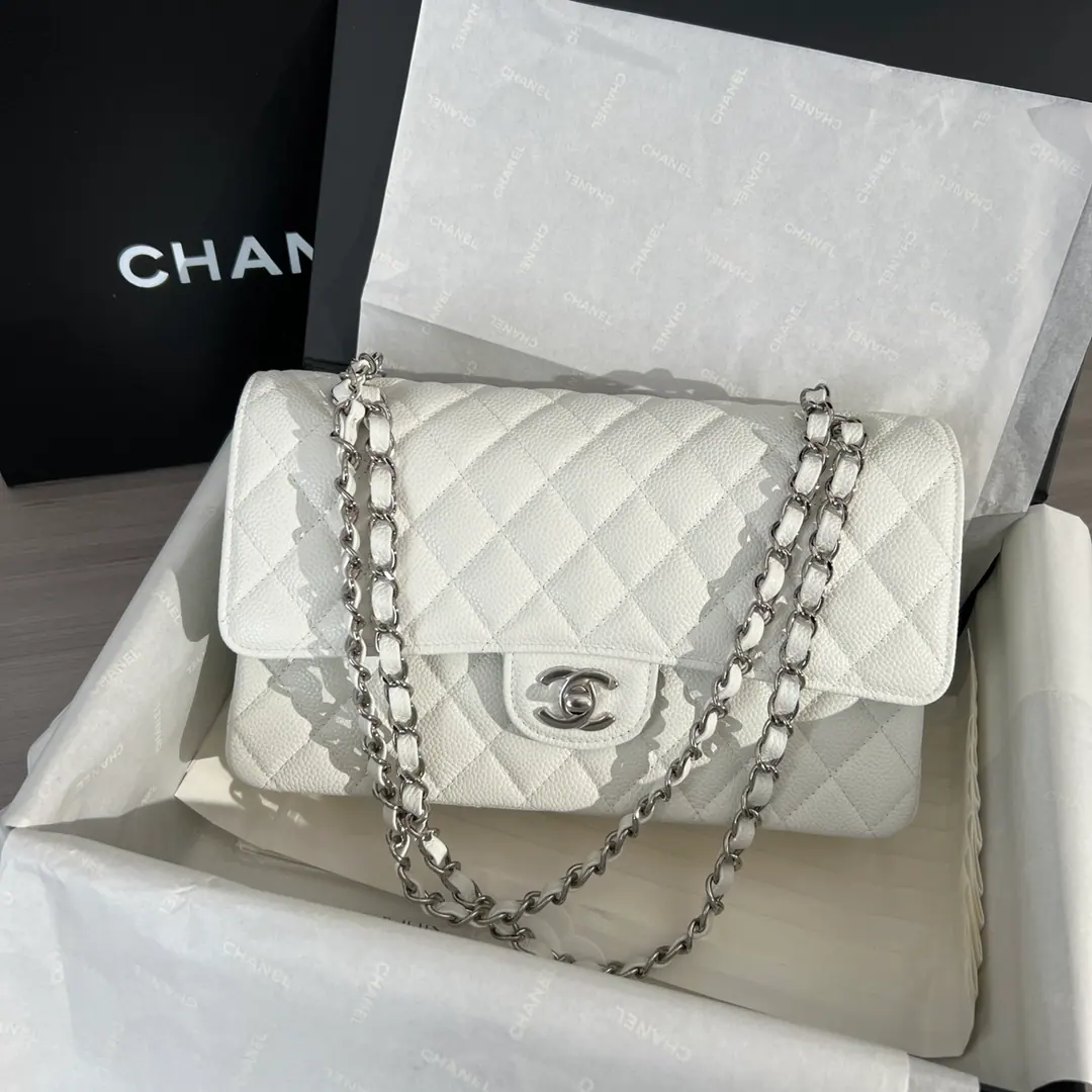 ƆC 经典鱼子酱翻盖包 中号 25cm