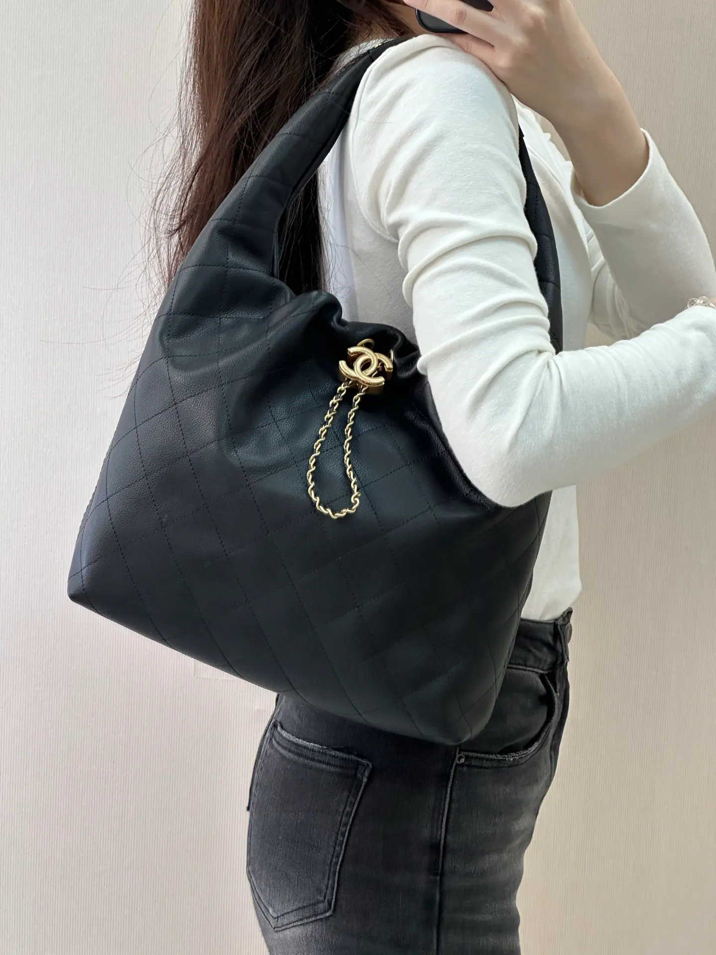 ƆC HOBO 大号 HOBO包 牛皮 金属饰件 AS5967