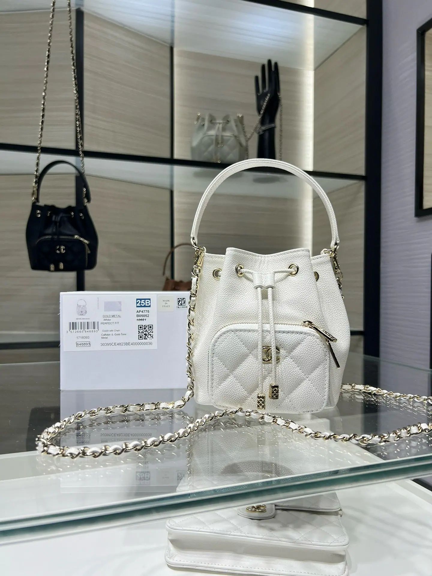ƆC 25B 口袋水桶包 链条迷你包 AP4775 12.5×10×7cm
