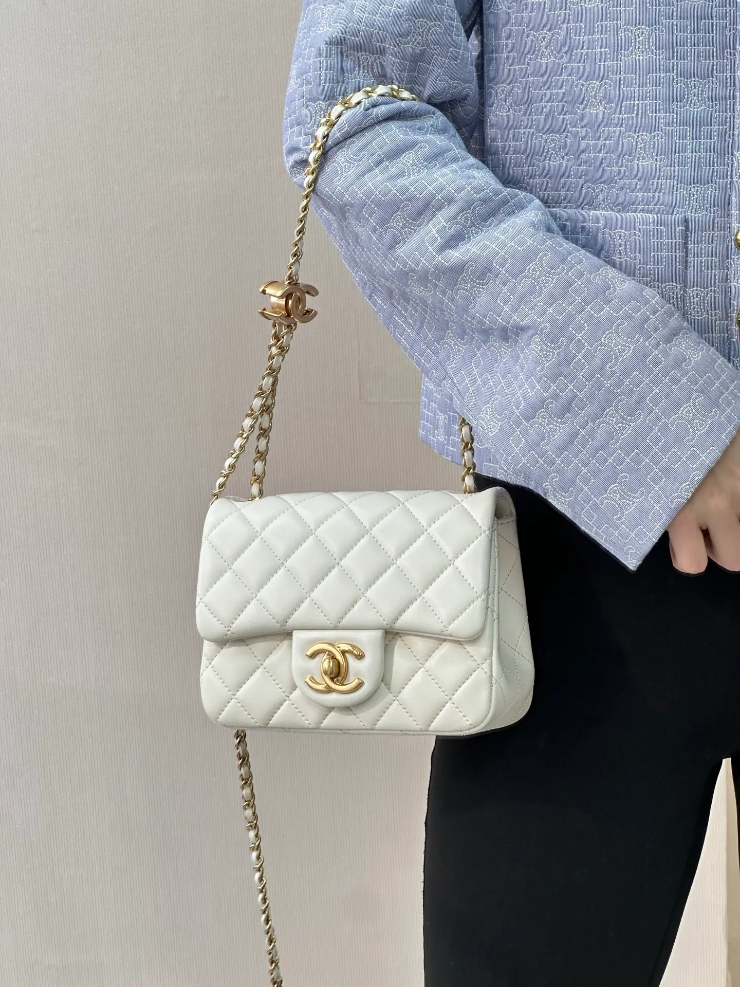 ƆC  Mini Flap Bag AS5758 13.5/17/8cm