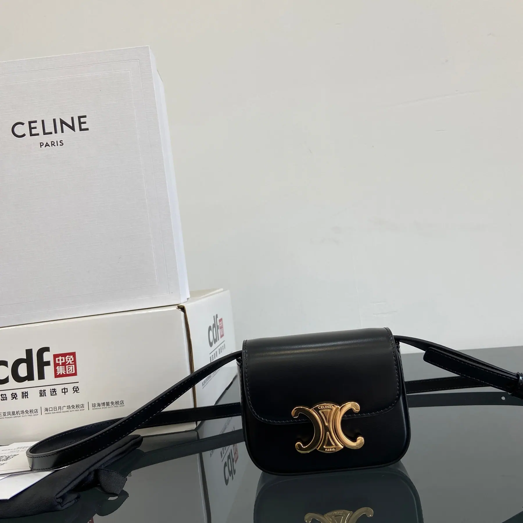 赛琳 Claude Mini Triomphe 斜挎包 11×4×8cm