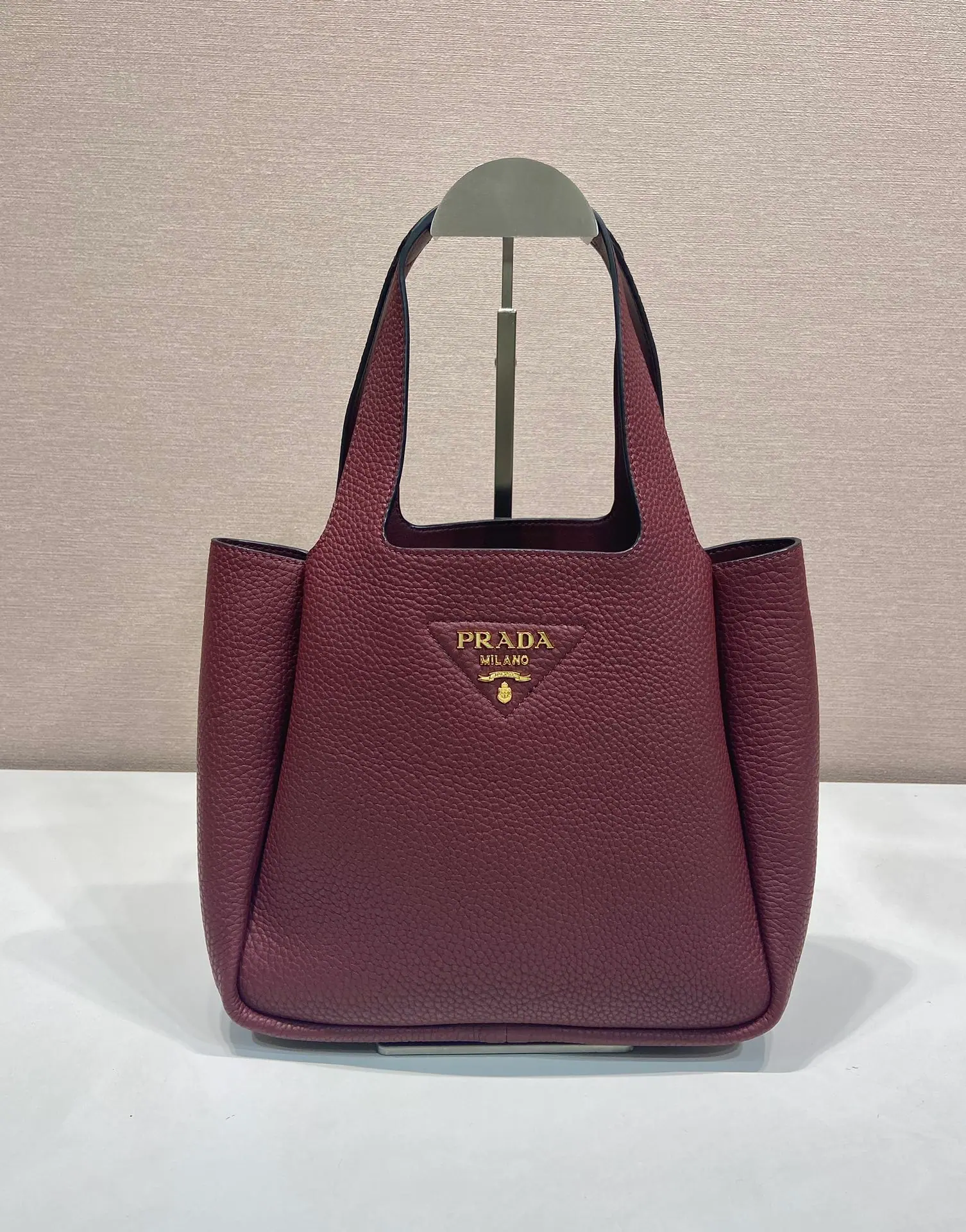 普拉达 Vitello 皮革托特包 1BG335 25x21.5x14cm