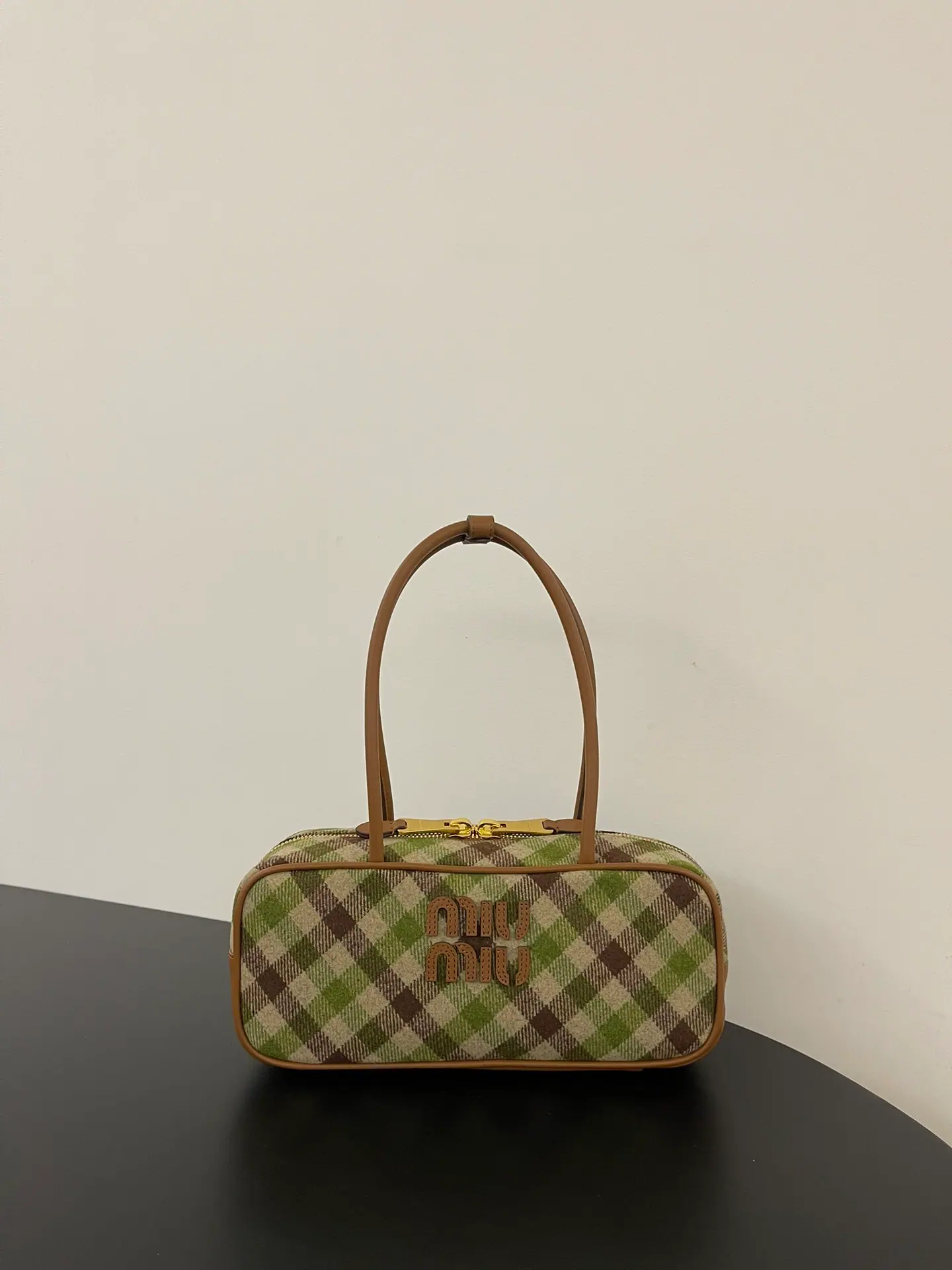 Miu Miu 格纹包 顶部提手 27×8×12cm