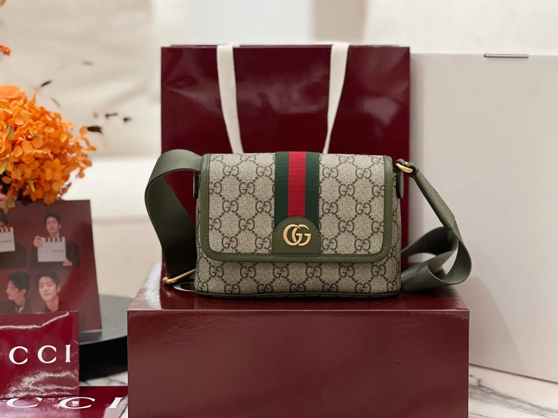 古驰 mini GG 斜挎包 838599 18.5*12*5cm
