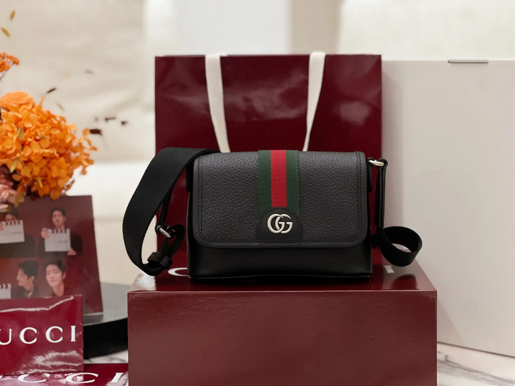 古驰 mini GG 单肩斜挎包 838599 18.5*12*5cm