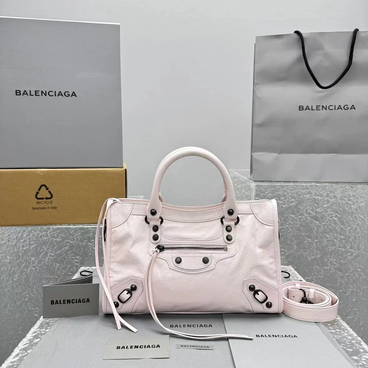 Balenciaga Le City 小号皮革托特包 30x19x10cm
