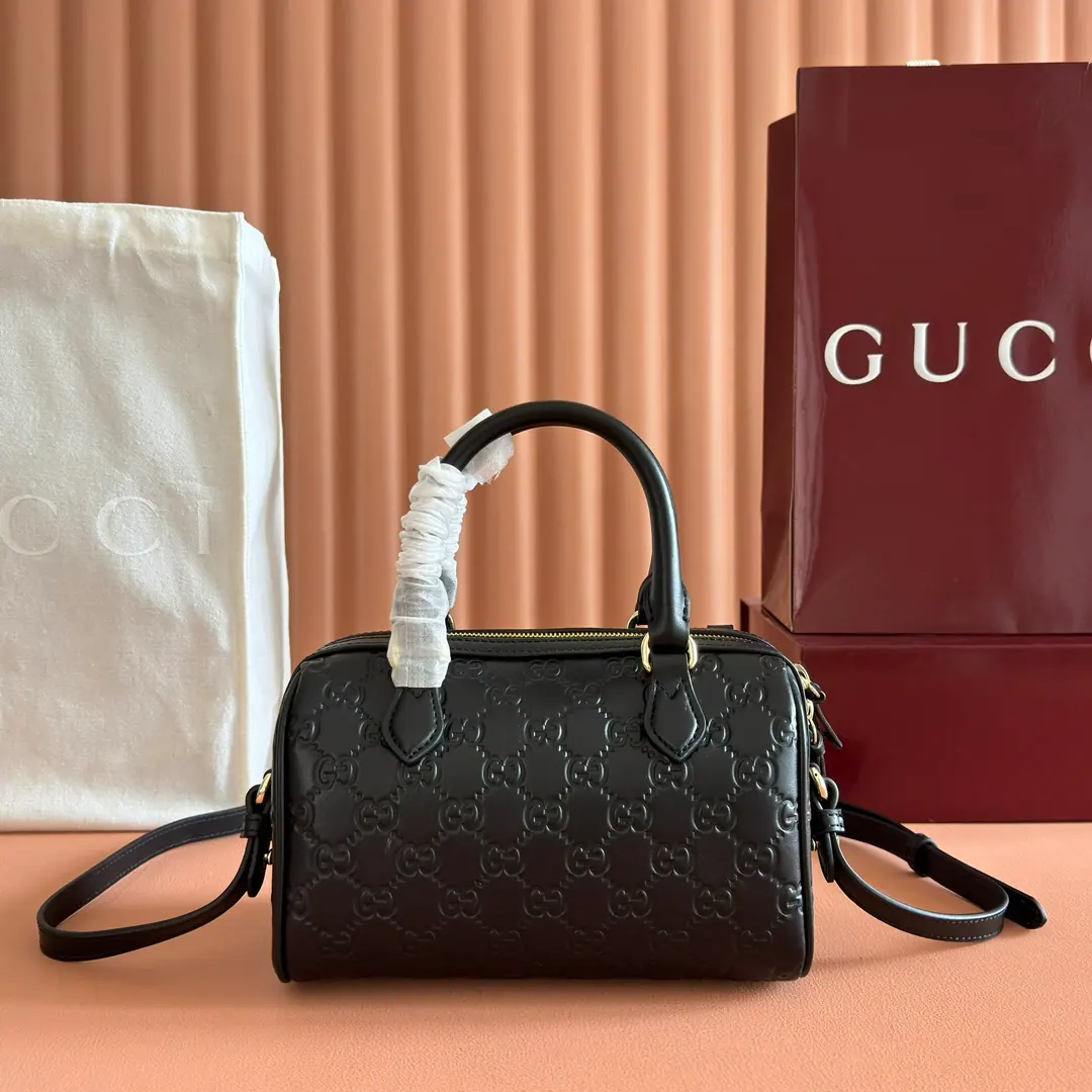 古驰 GG 徽标小号波士顿包 848889 20.5x 14x 11.5cm