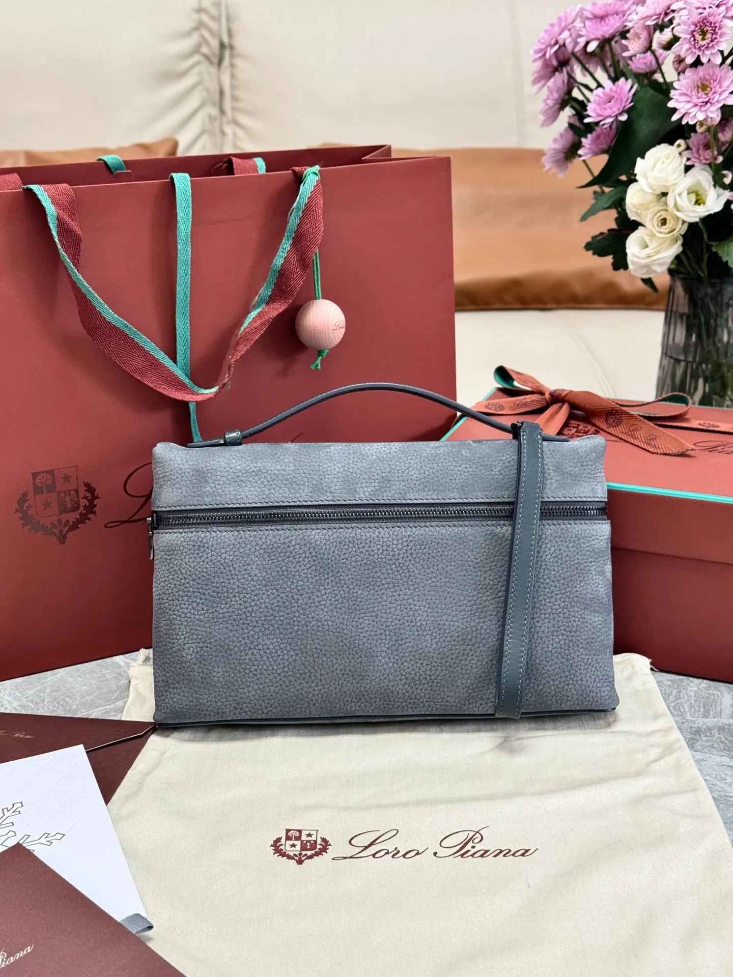 Loro Piana Extra 手拿包 男士手包 29*17*5