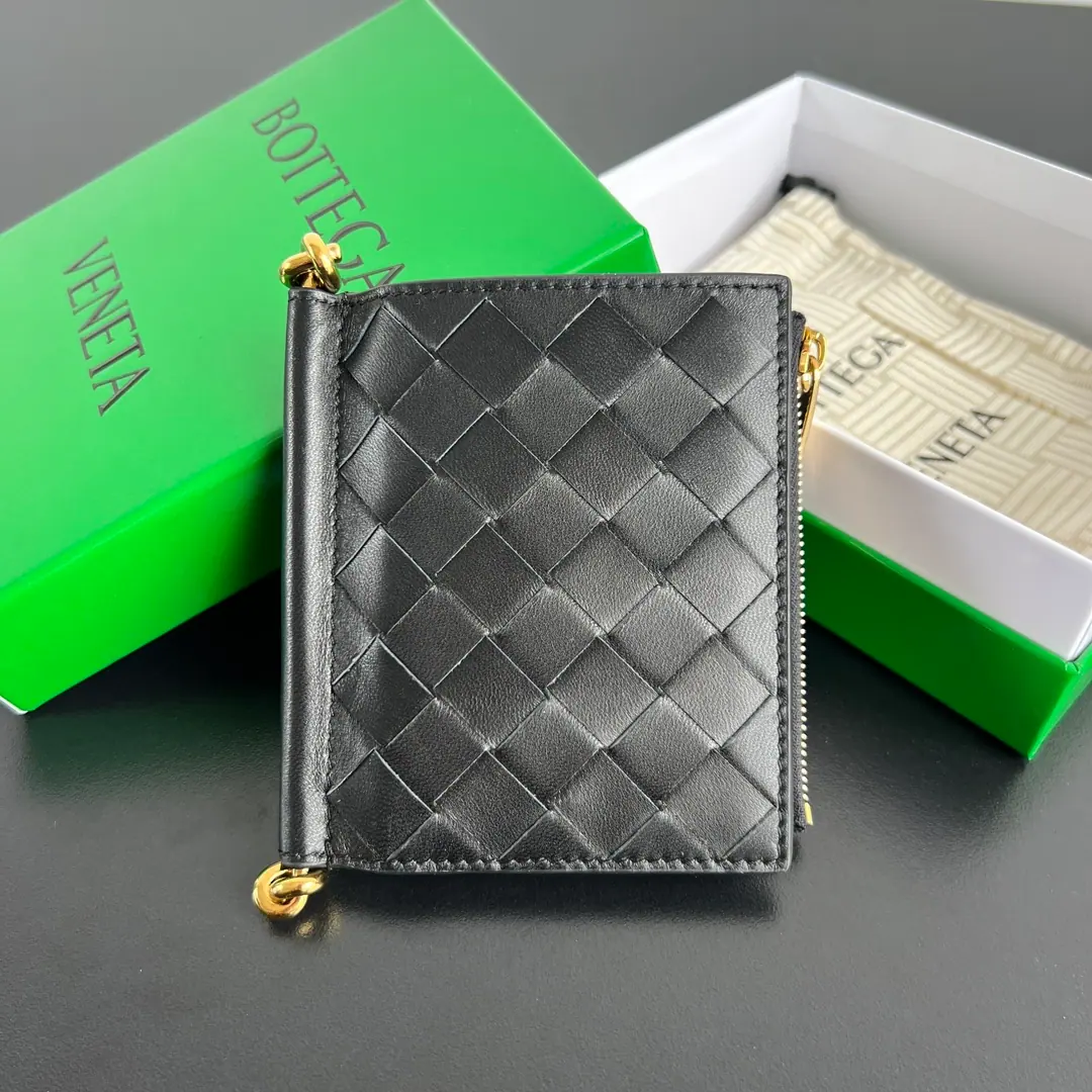 Bottega Veneta Solstice 小号双折钱包 米白色 788055