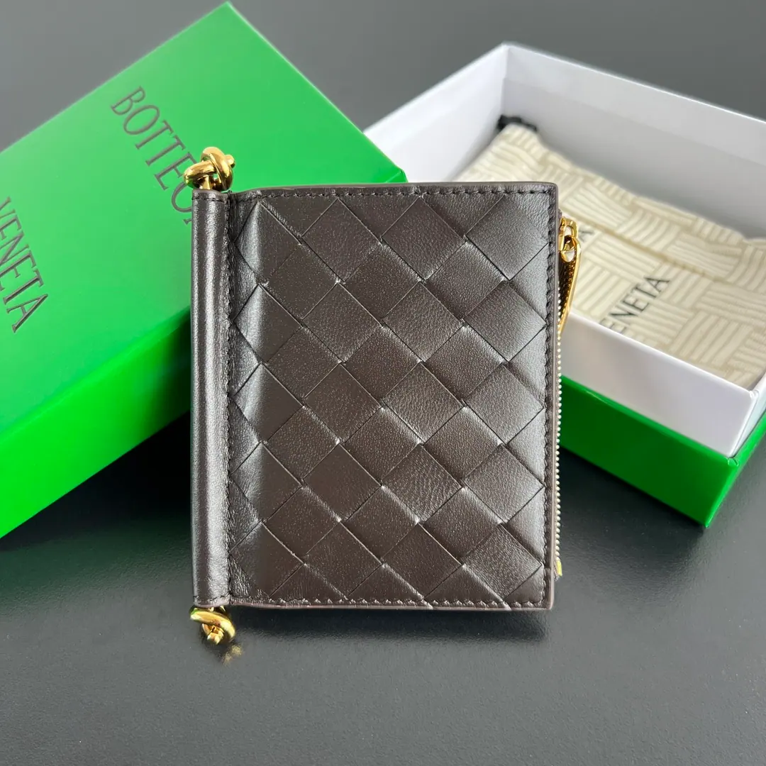 Bottega Veneta Solstice 小号双折钱包 米白色 788055
