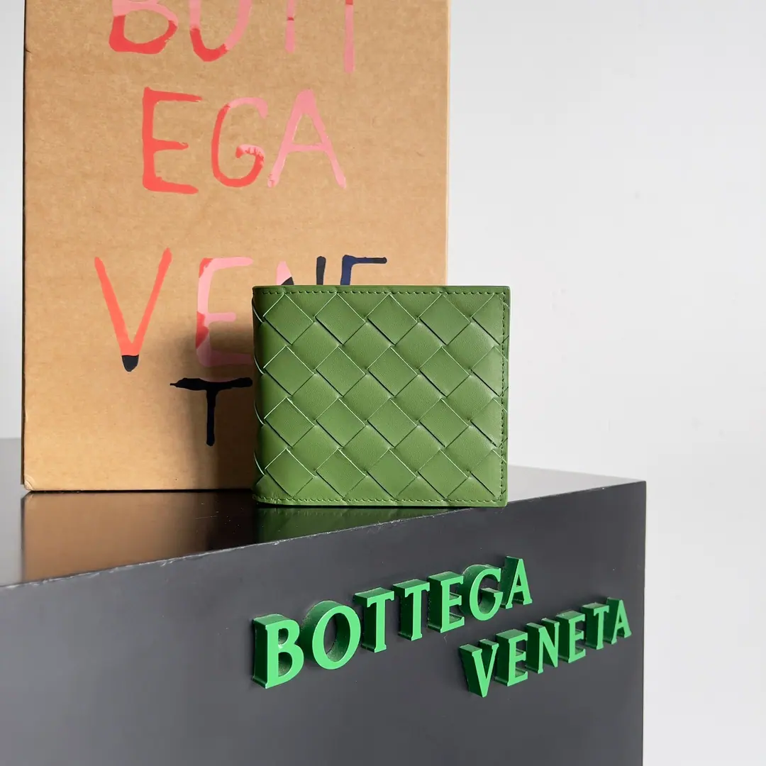 Bottega Veneta 编织折叠钱包 605721 11*9.5*1cm
