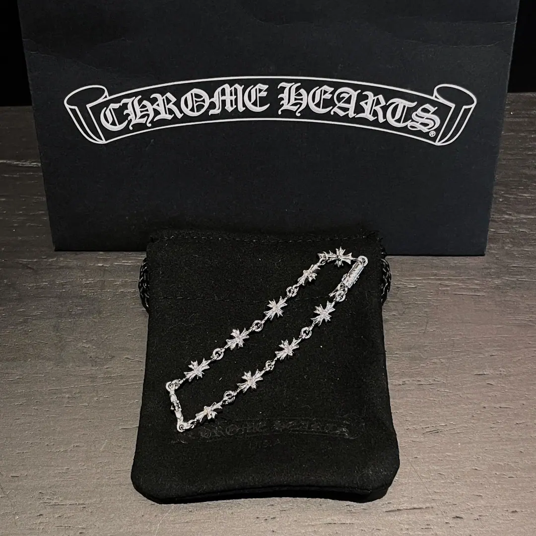 Chrome Hearts 钻石十字手链|925银