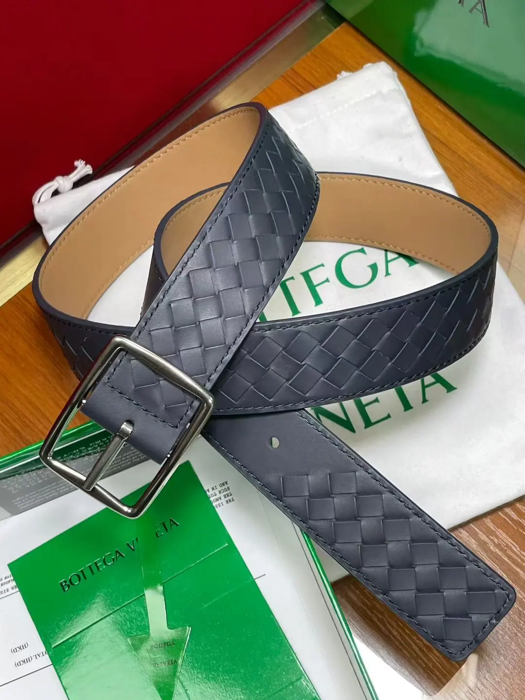 Bottega Veneta Reverso 腰带 855888 3.5cm