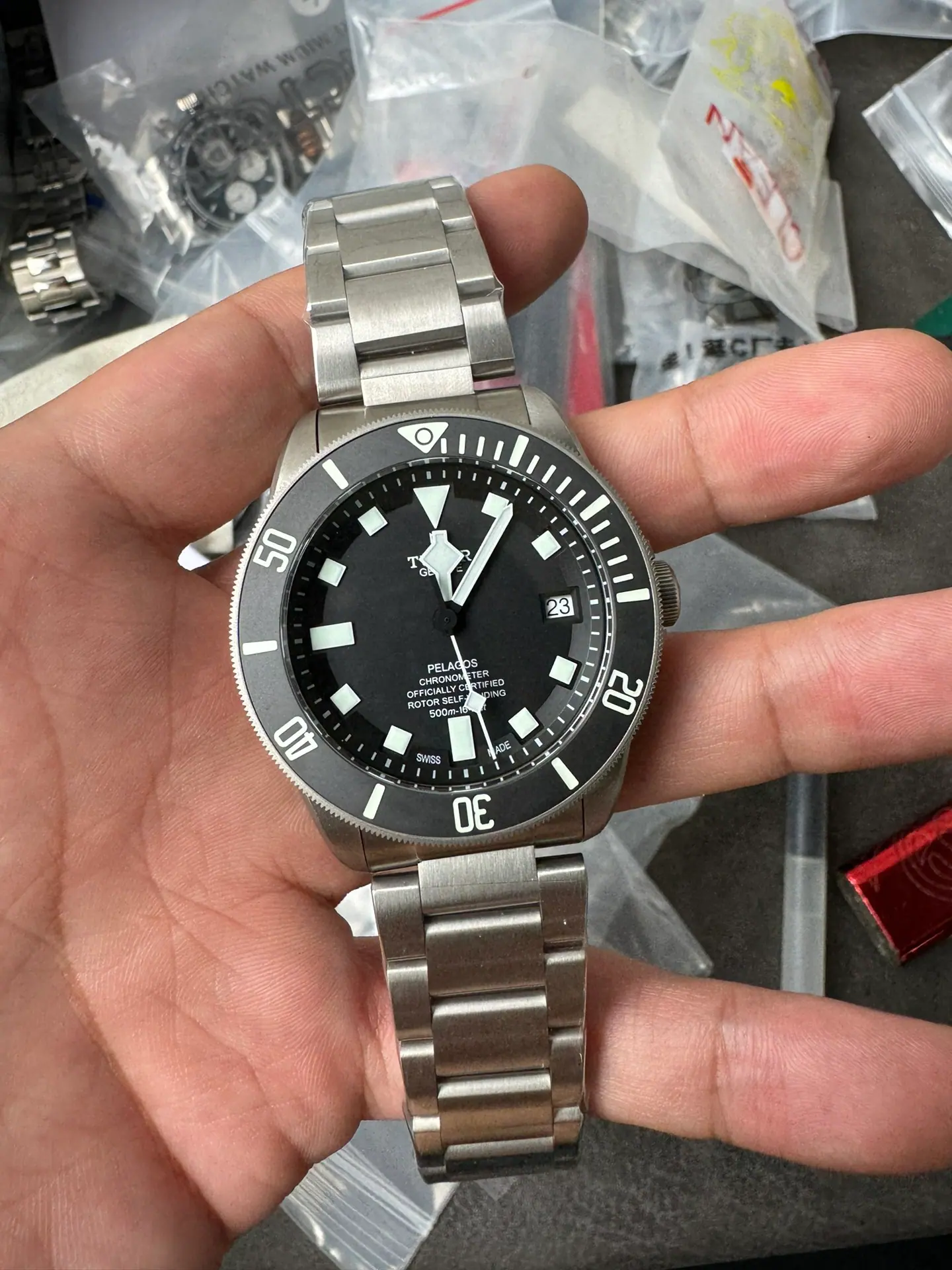 XF l 2824 l 42mm l 帝舵 Pelagos m25600tn-0001 钛金属
