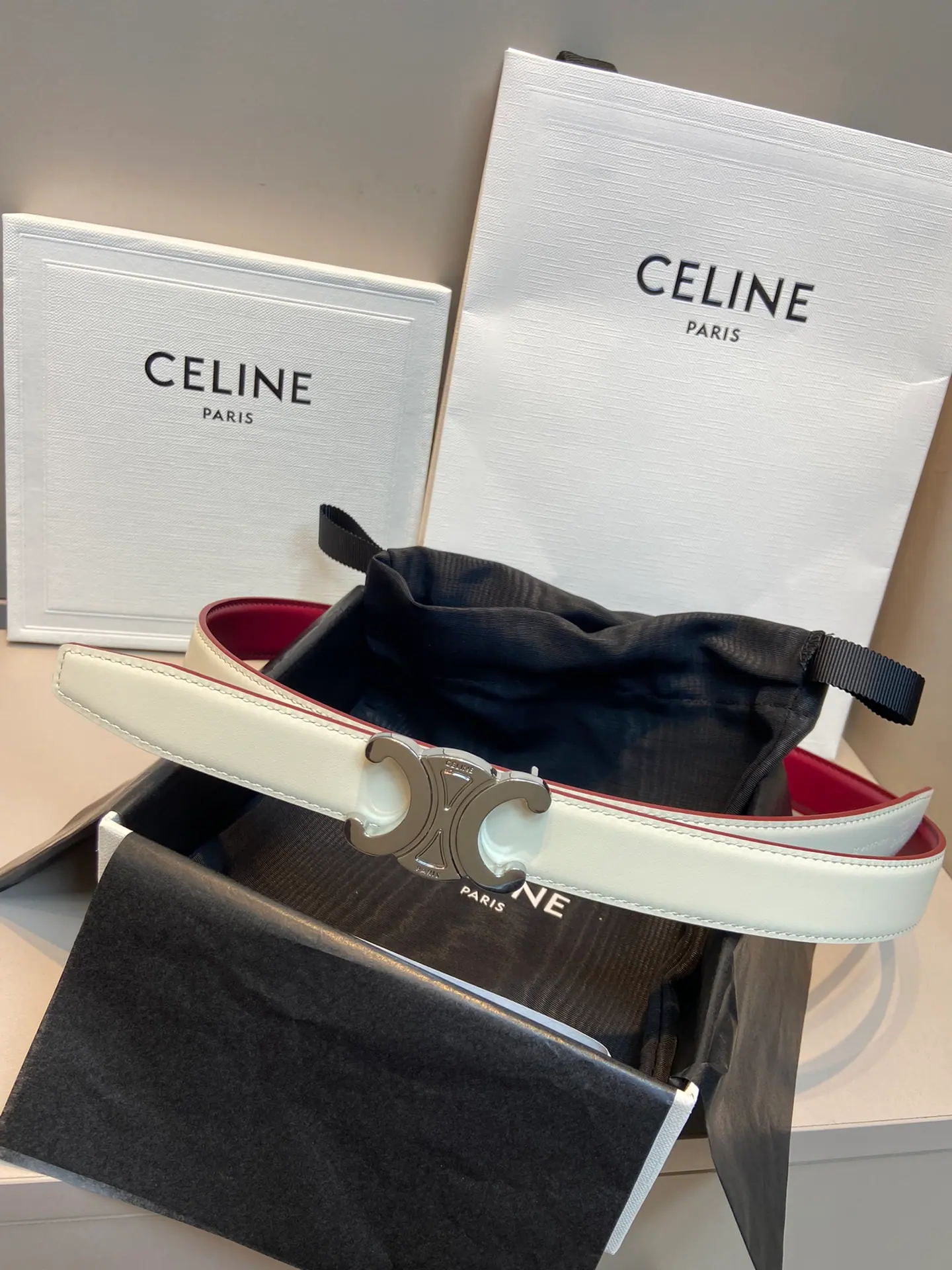 Celine 女士腰带 尺寸: 2.5cm