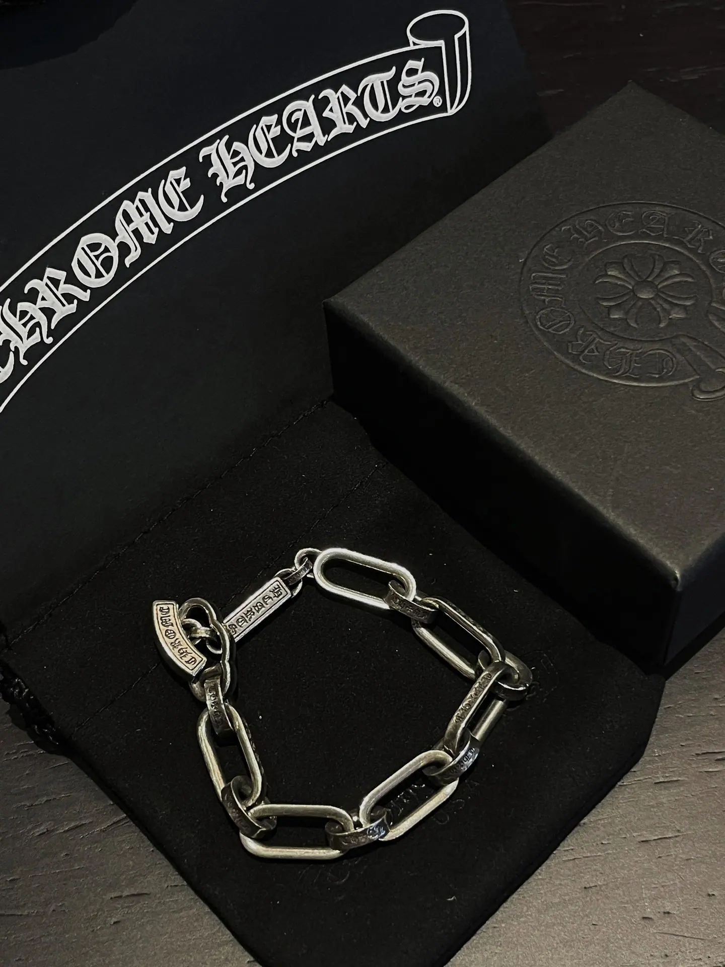 Chrome Hearts Paper E 手链|925银