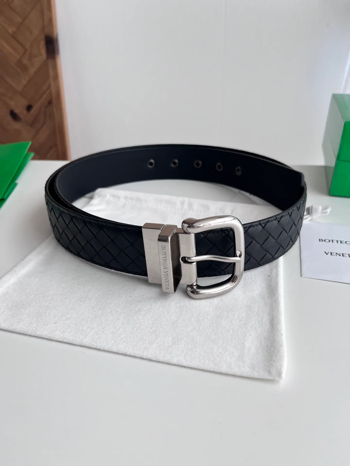 Bottega Veneta 男士皮带 4cm