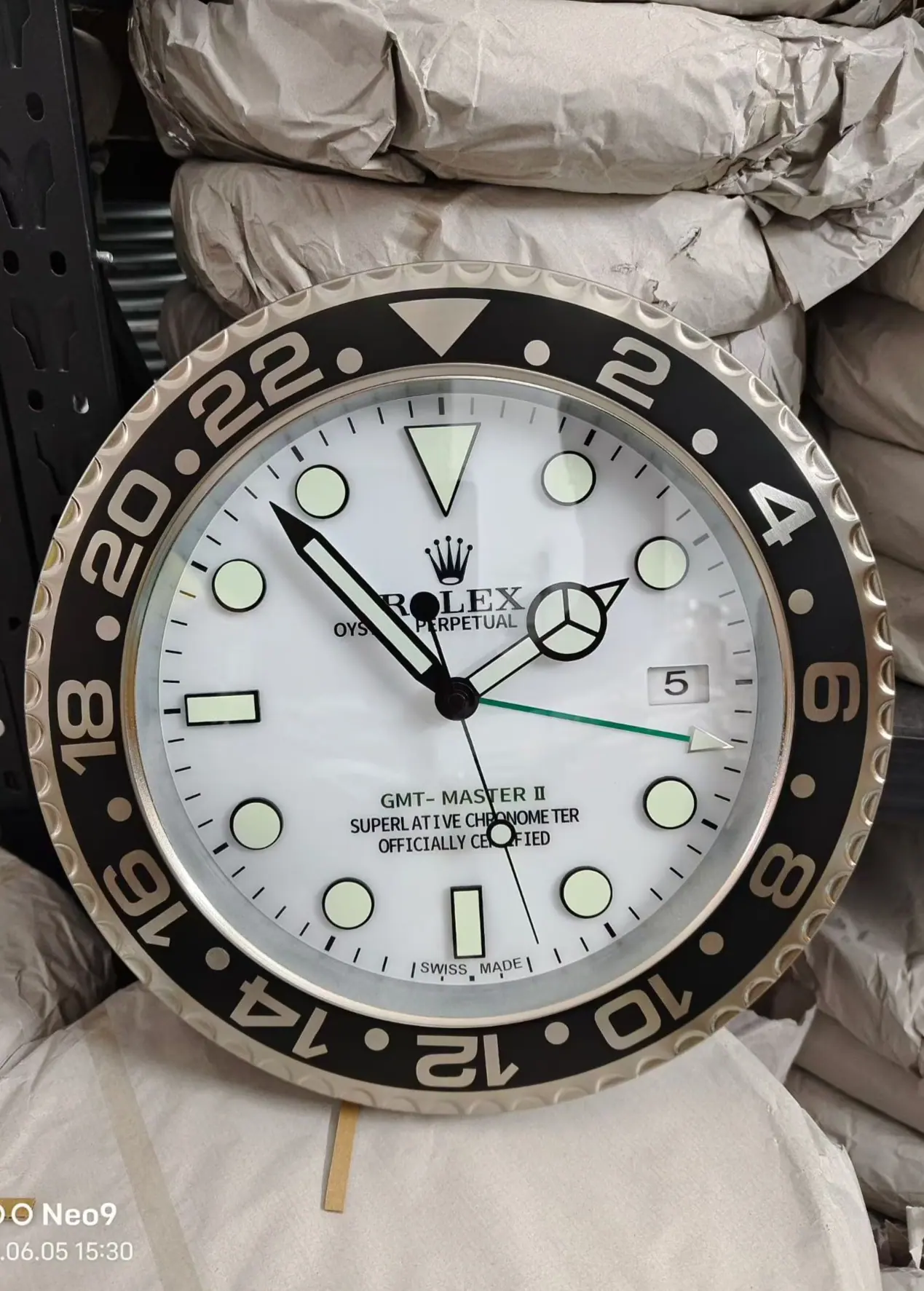 劳力士 GMT 挂钟 35cm