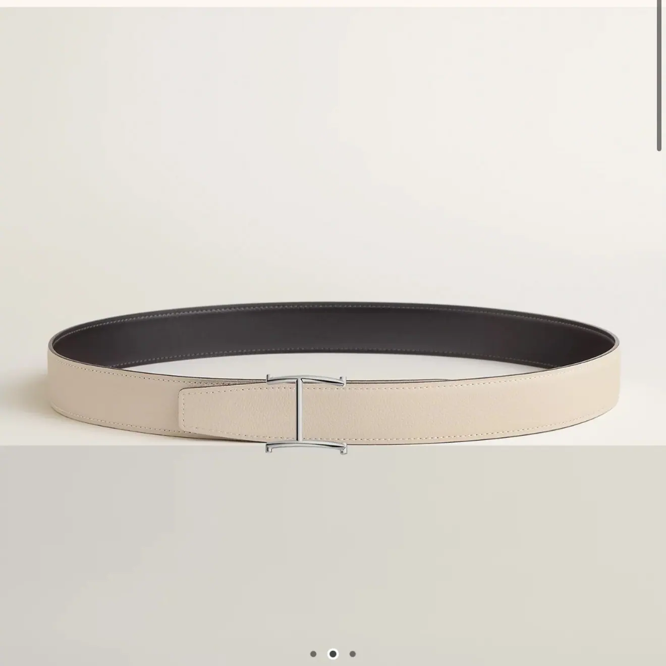 爱马仕 S Serif 皮带扣可翻转皮革腰带 32mm