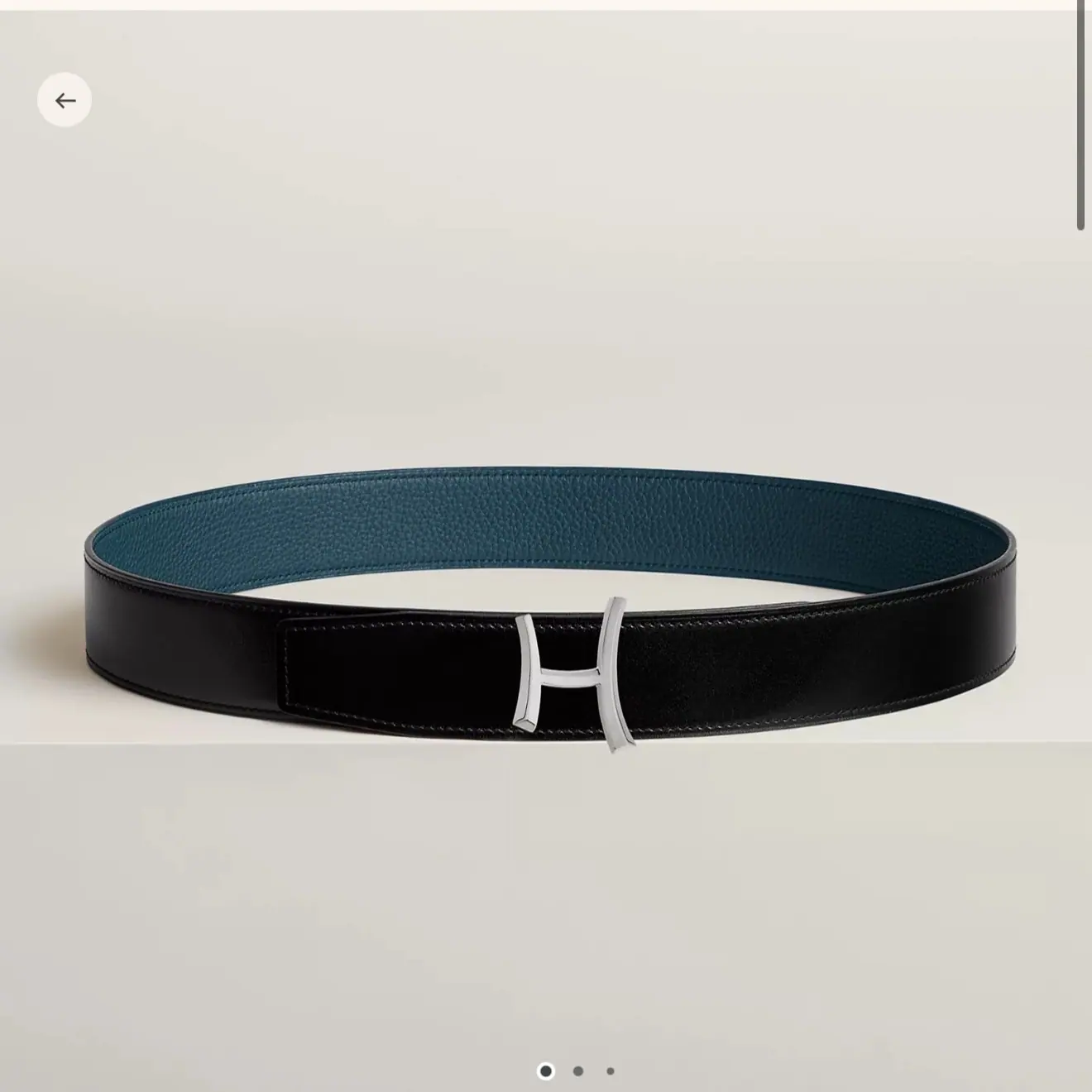Hermes-拉丝费尔马布拉斯腰带 38mm