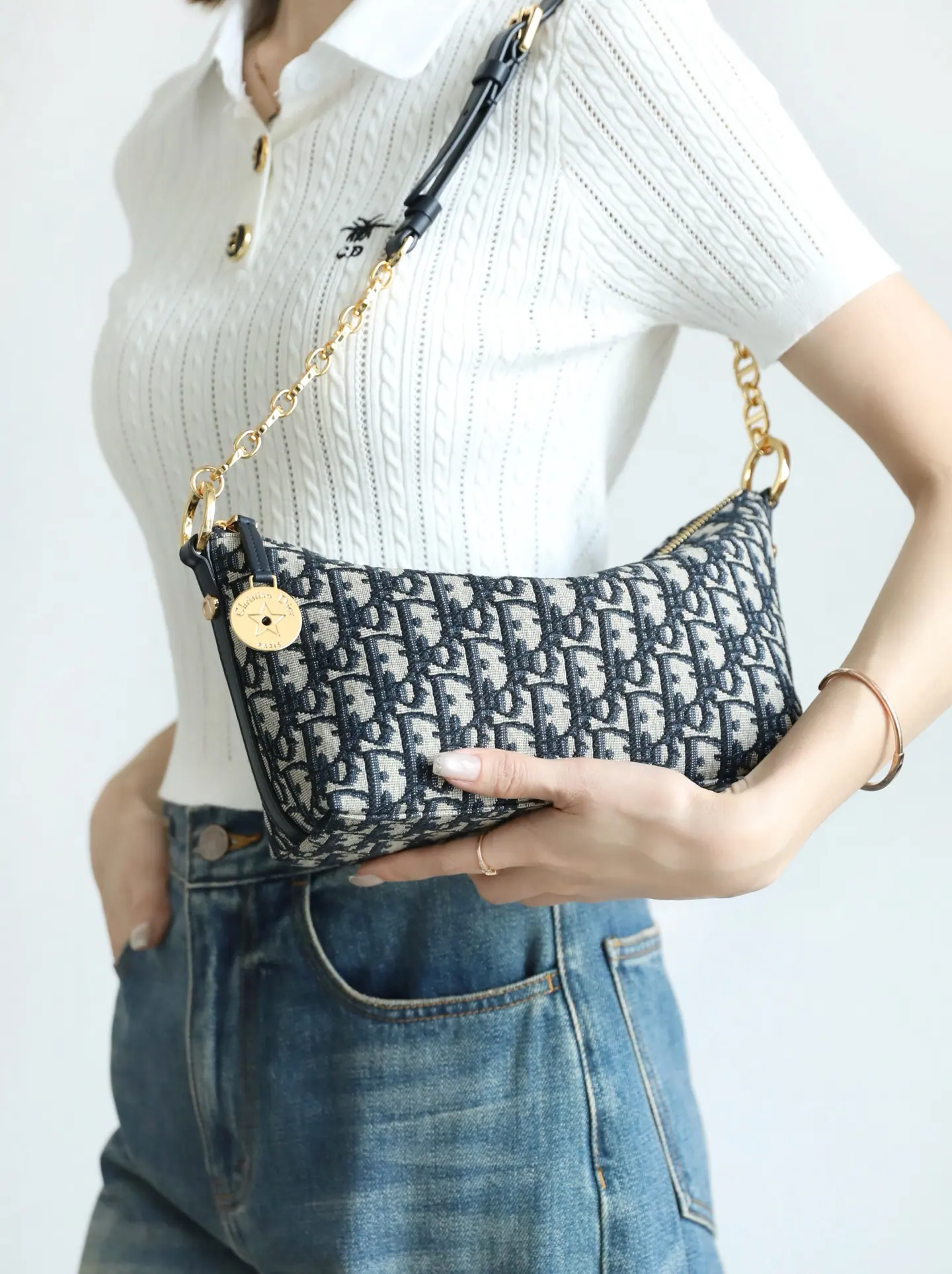 迪奥 Diorstar 链条流浪包 S3202UTZQ 22x14.5x10cm