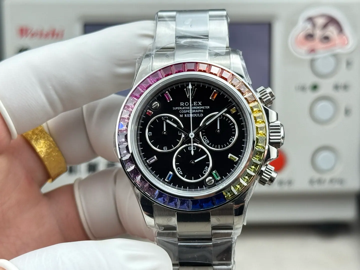 HEH l 4801/4130 l 40毫米 l 劳力士 Daytona 改装定制合成钻石