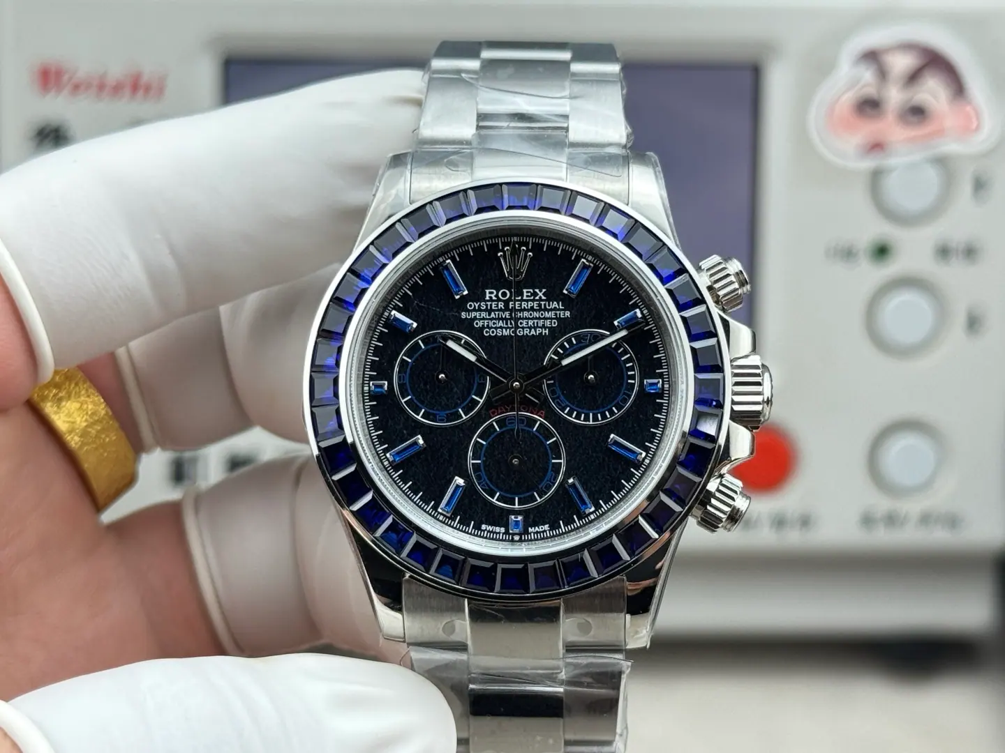 HEH l 4801/4130 l 40mm l 劳力士迪通拿 改装定制合成钻石