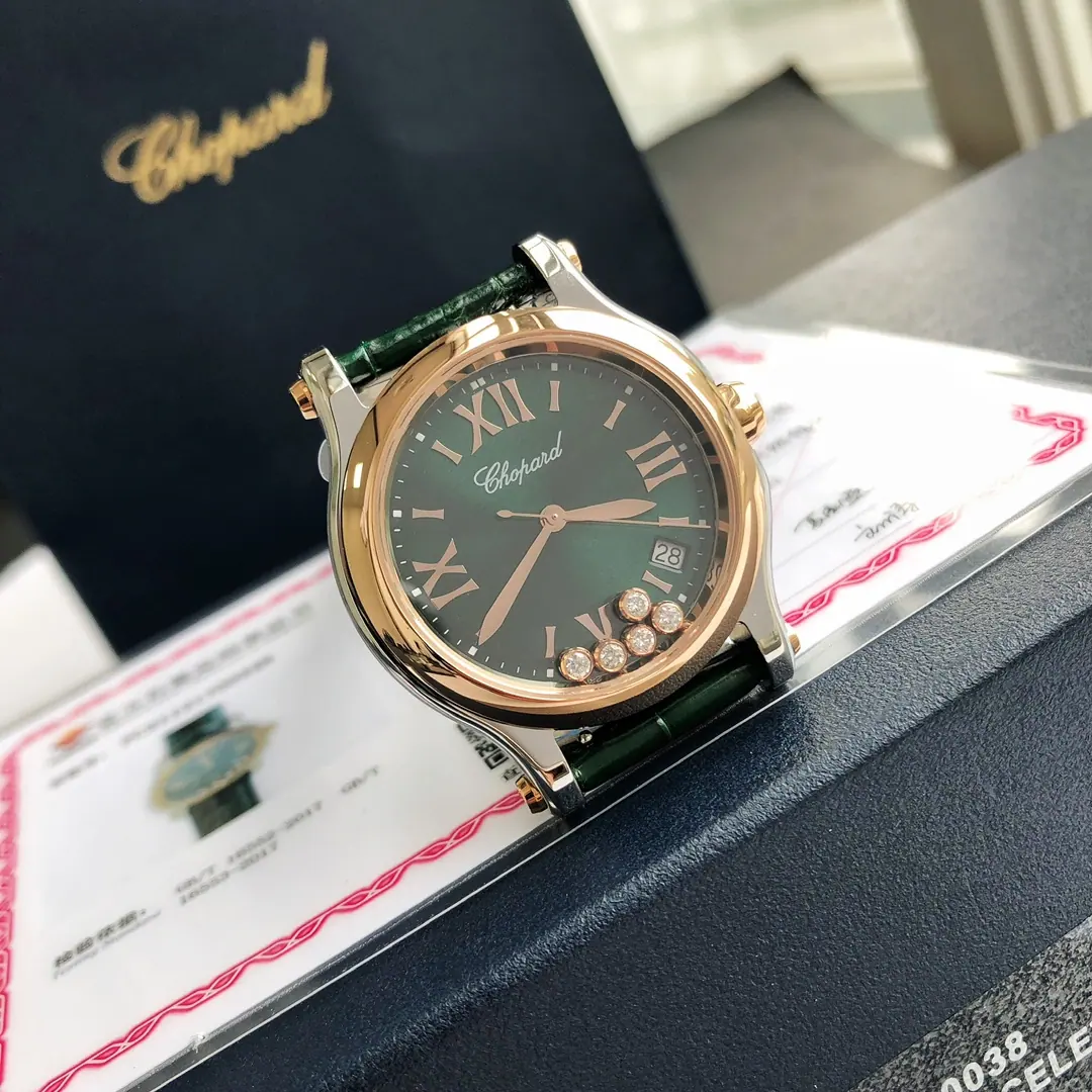 石英机芯萧邦 Happy Sport 36mm|钻石