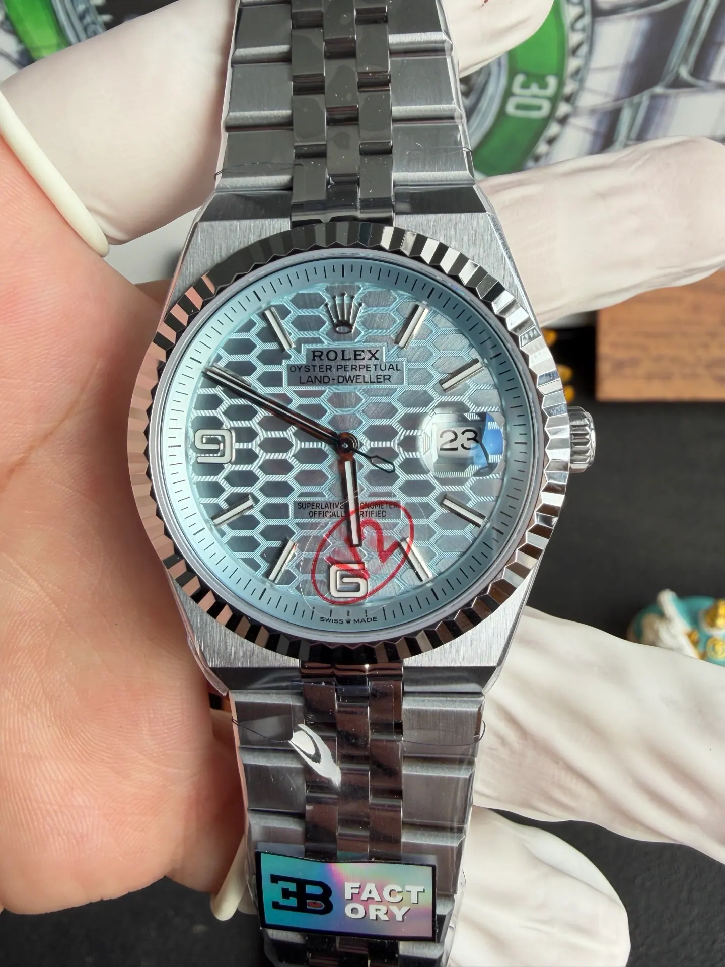 BV2 | Cal.7135 | 40mm | 劳力士 Land-Dweller 127336-0001 172g