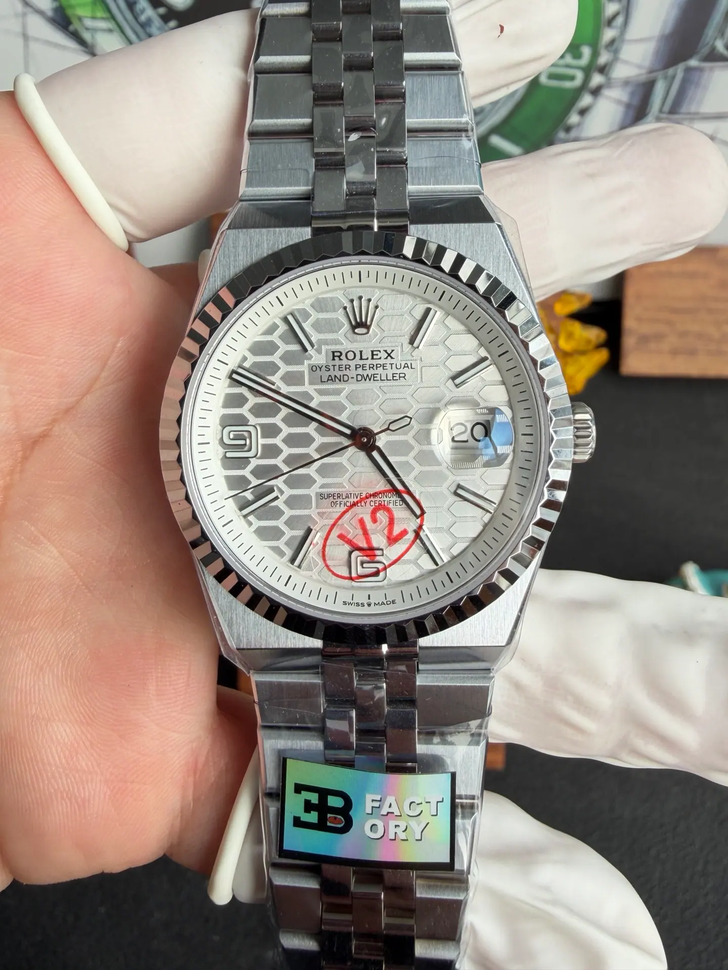 BV2 l Cal.7135 l 40mm l 劳力士 Land-Dweller 127336-0001 172g