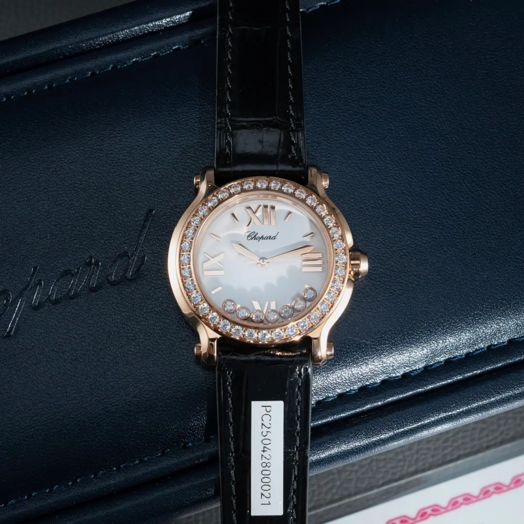 石英机芯萧邦 Happy Sport 38mm | 钻石