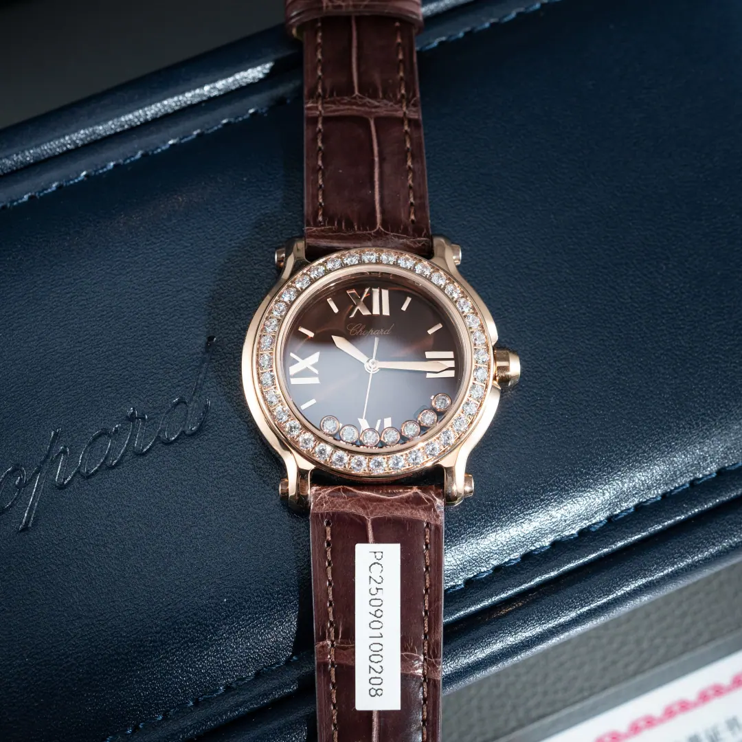 石英机芯萧邦 Happy Sport 38mm|钻石