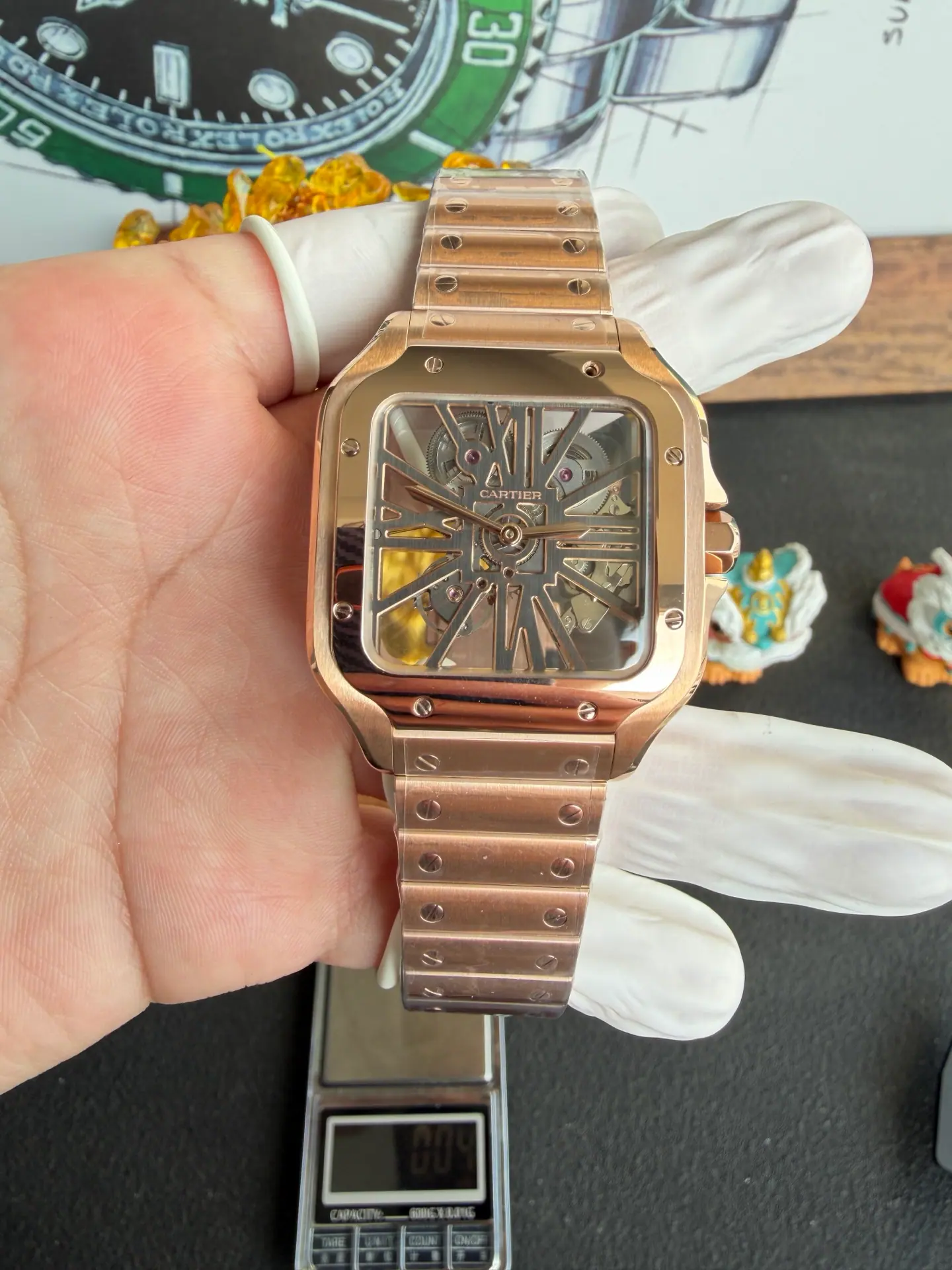 RICH l 9611MC l 39.8mm l 卡地亚 Santos WHSA0015