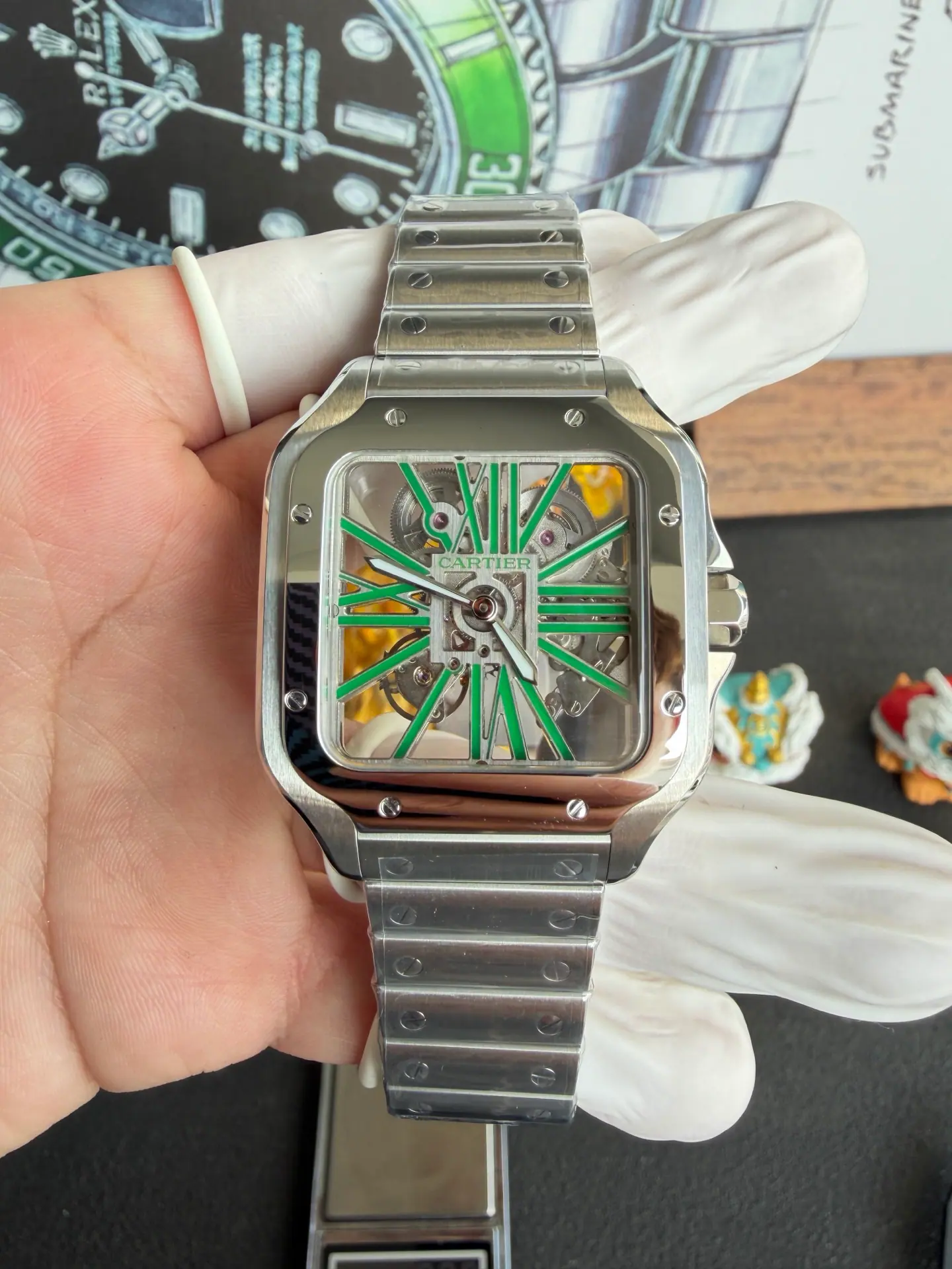 RICH l 9611MC l 39.8mm l 卡地亚 Santos WHSA0015