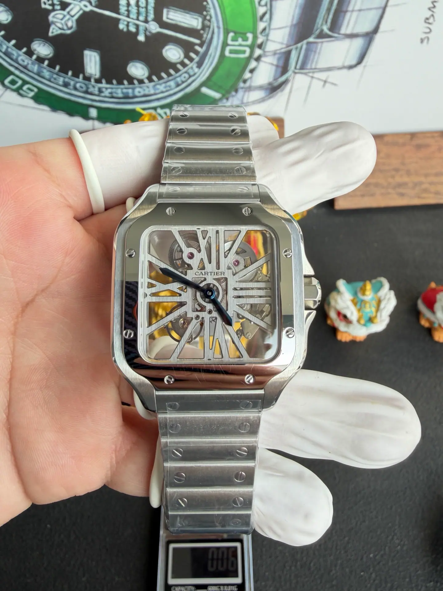 RICH l 9611MC l 39.8mm l 卡地亚 Santos WHSA0015