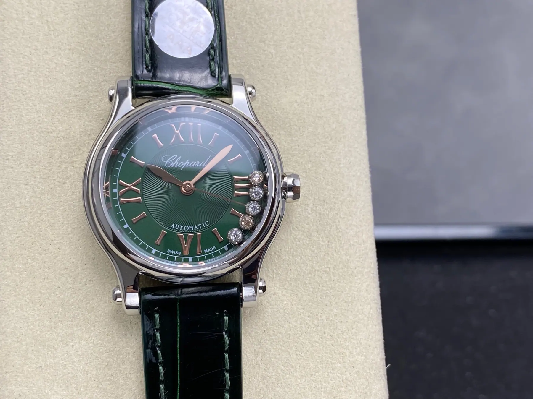 YF l 2892 l 30mm l 萧邦 Happy Sport Diamonds Automatic 30