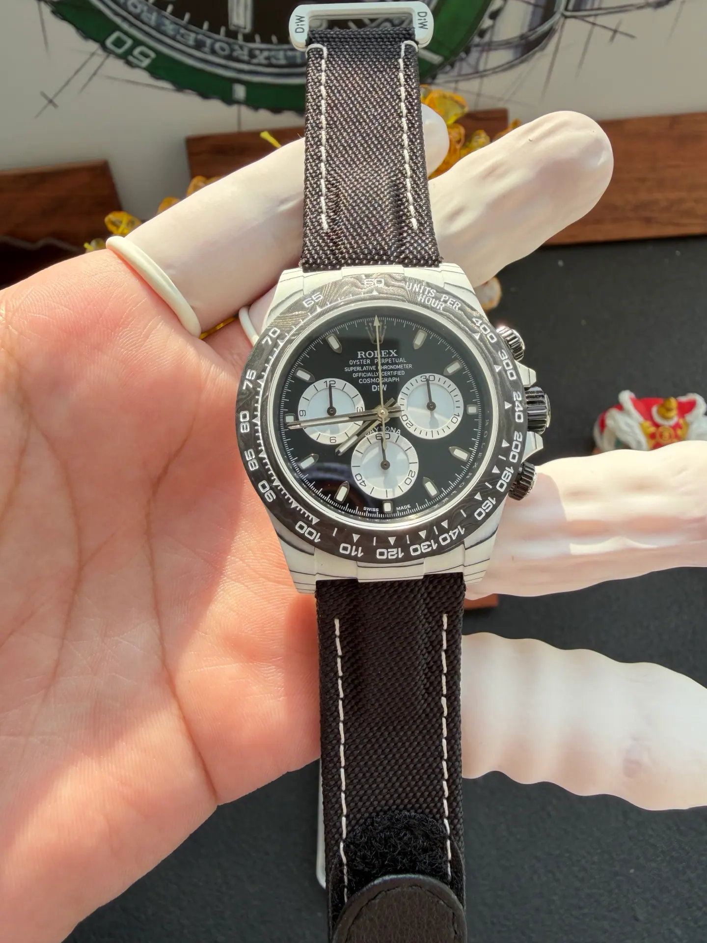 N6 l 4130 l 40mm l 劳力士 DIW 改装碳纤维迪通拿