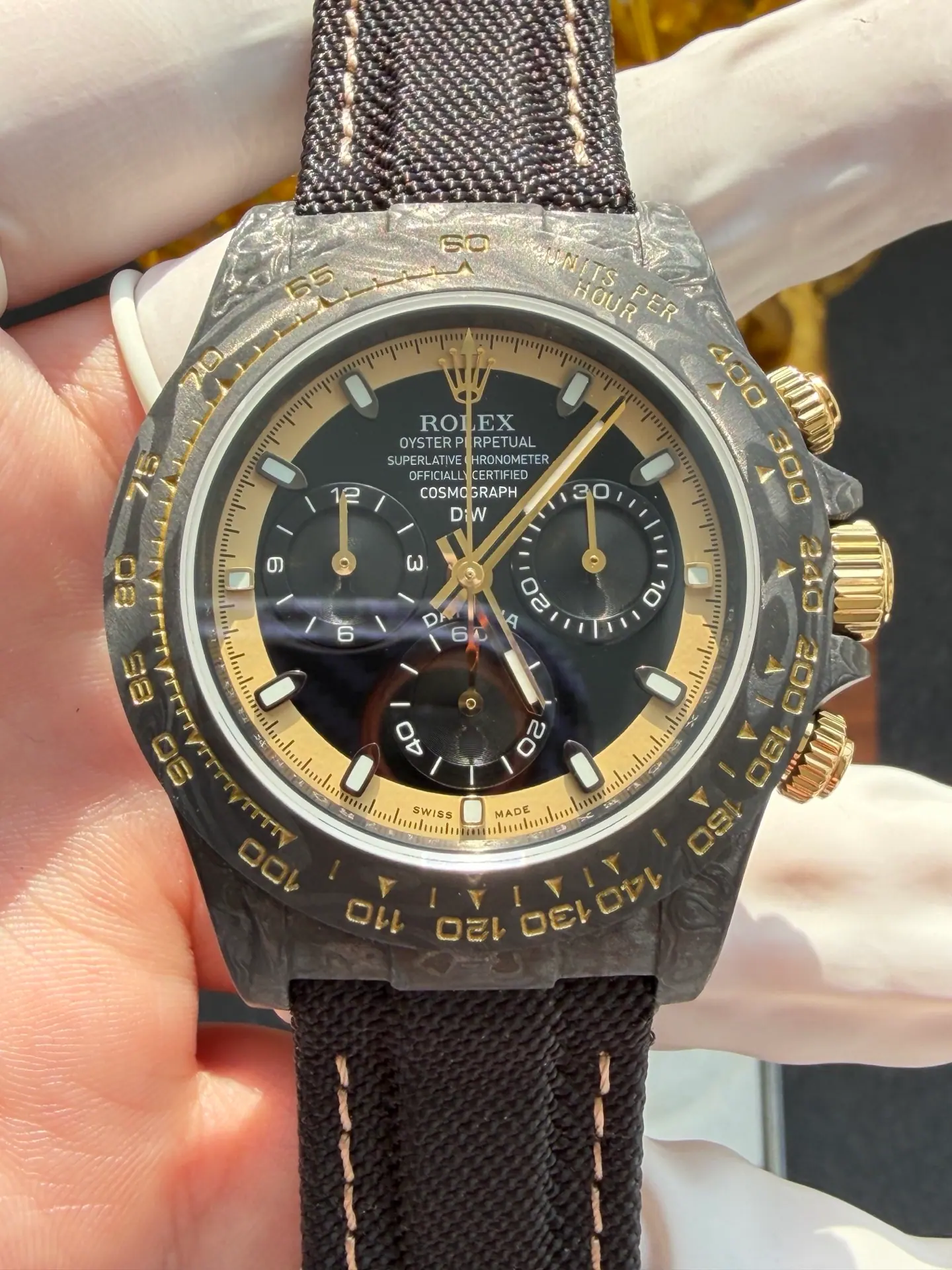 N6 l 4130 l 40mm l 劳力士 DIW 改装碳纤维迪通拿