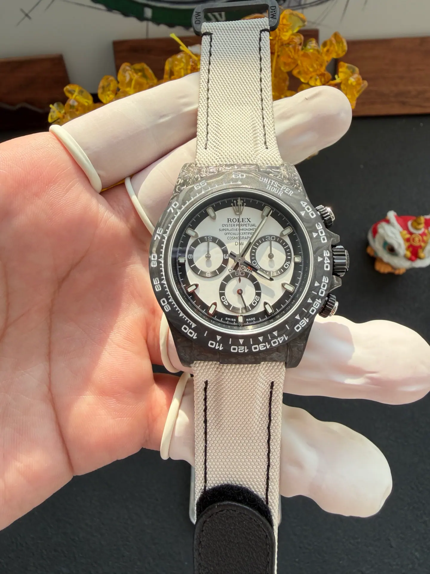 N6 l 4130 l 40mm l 劳力士 DIW 改装碳纤维迪通拿