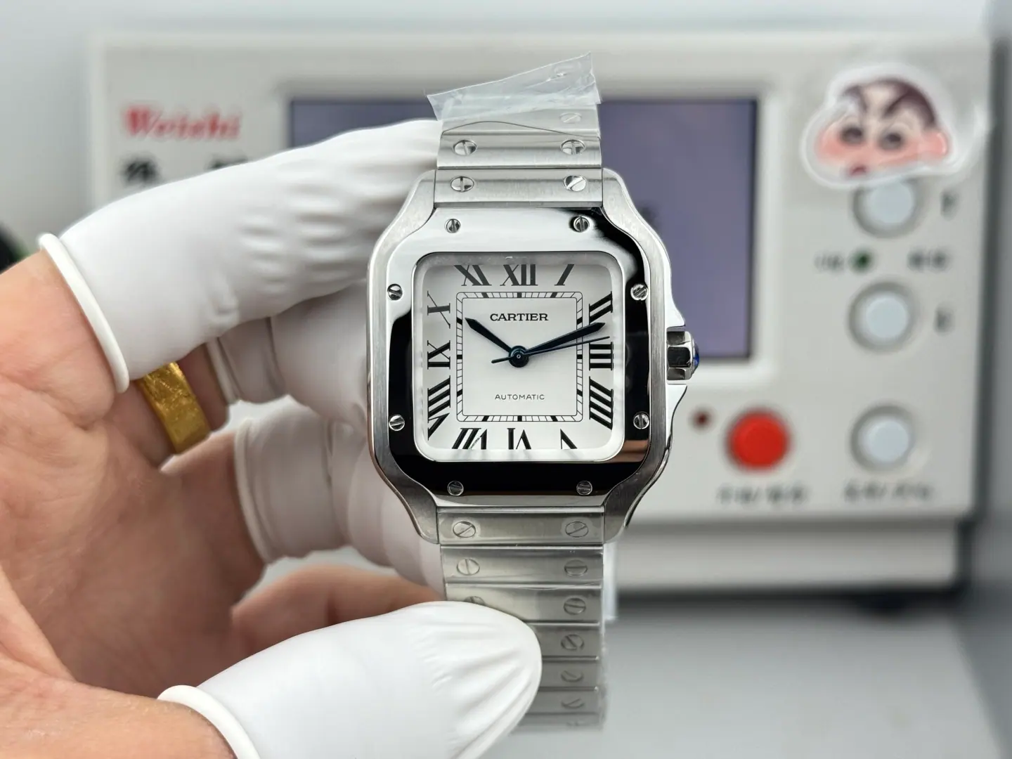 GF l 卡地亚 Santos 中号|35.1mm|WSSA0029|9015 机芯
