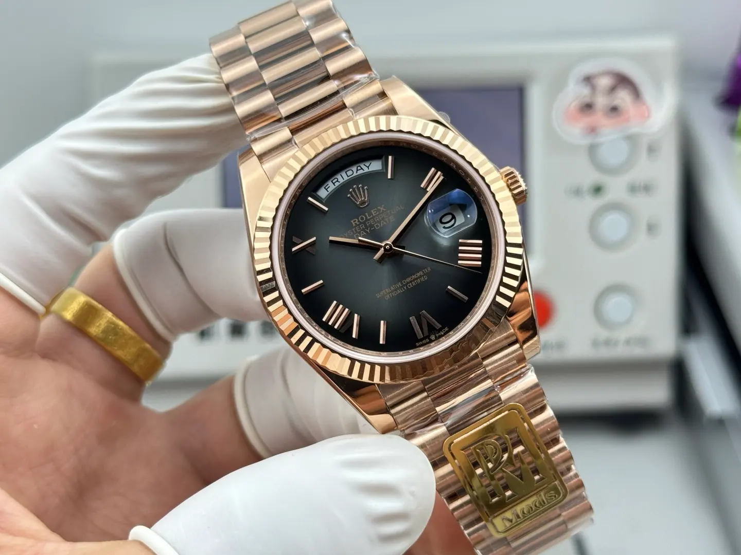 PPM l 单向3255 含陶瓷管 l 40 l Day-Date 日历 209g