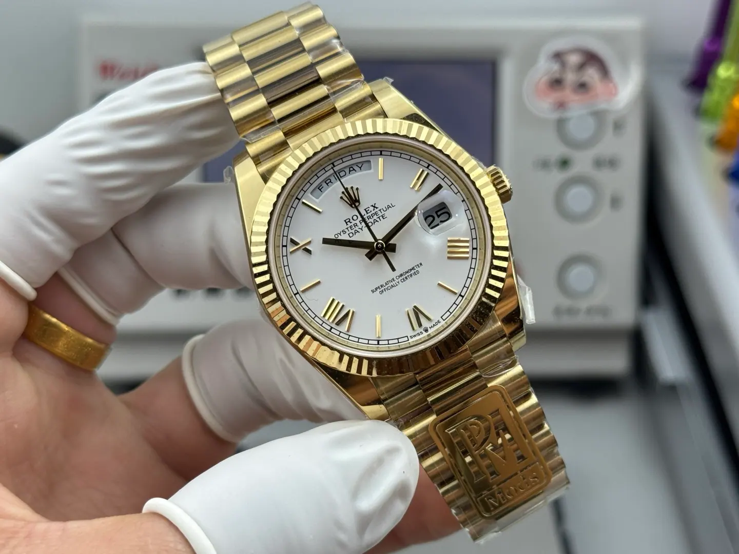 PPM l 单动3255 陶瓷管包含 l 40 l 日历星期 Day-date 209g